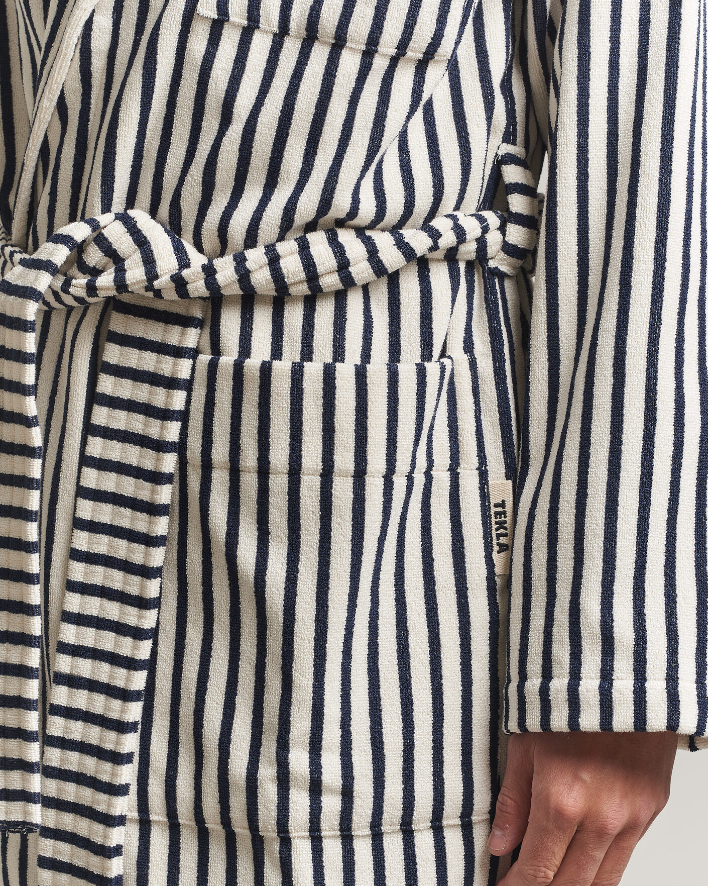 Mies | Yöpuvut ja kylpytakit | Tekla | Organic Terry Classic Bathrobe Sailor Stripes