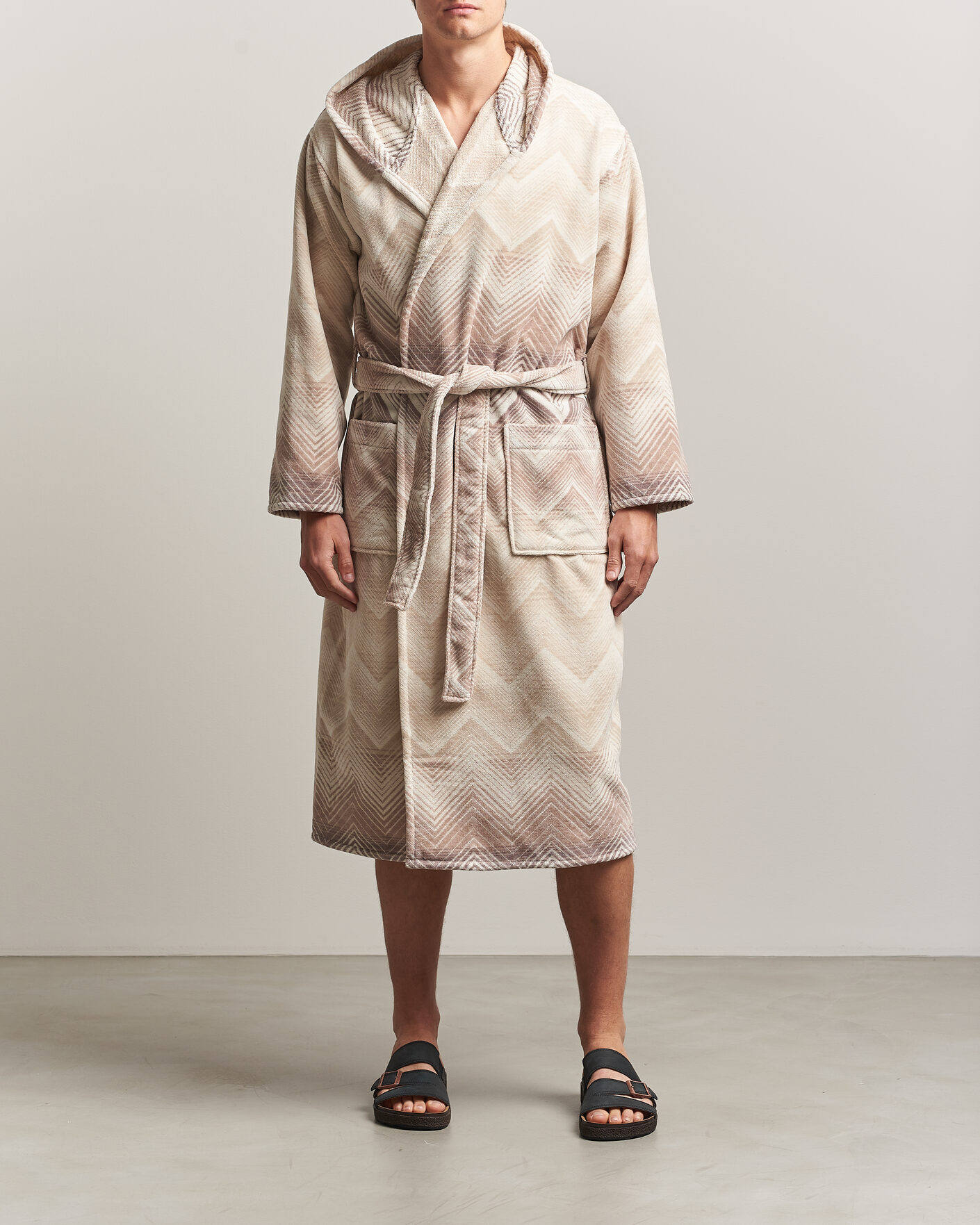 Mies | Yöpuvut ja kylpytakit | Missoni Home | Marea Hooded Bathrobe Beige