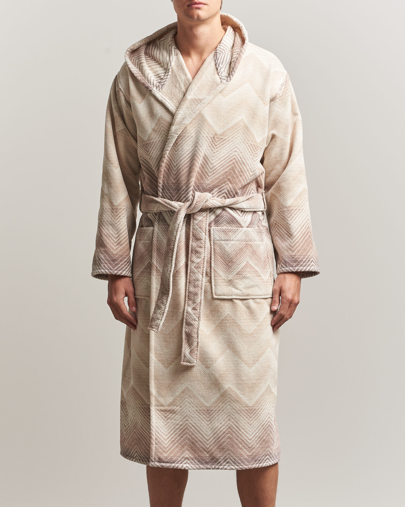 Mies | Yöpuvut ja kylpytakit | Missoni Home | Marea Hooded Bathrobe Beige