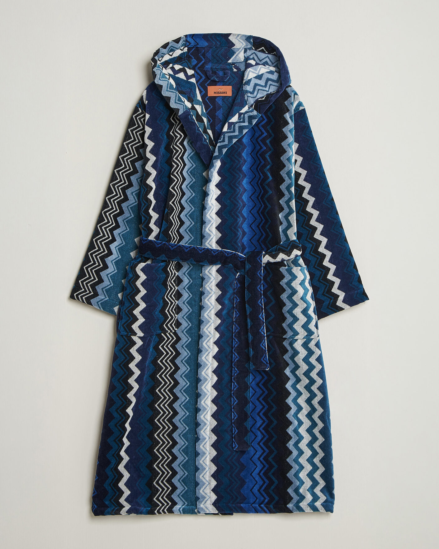 Mies | Yöpuvut ja kylpytakit | Missoni Home | Giacomo Hooded Bathrobe Multi Blue