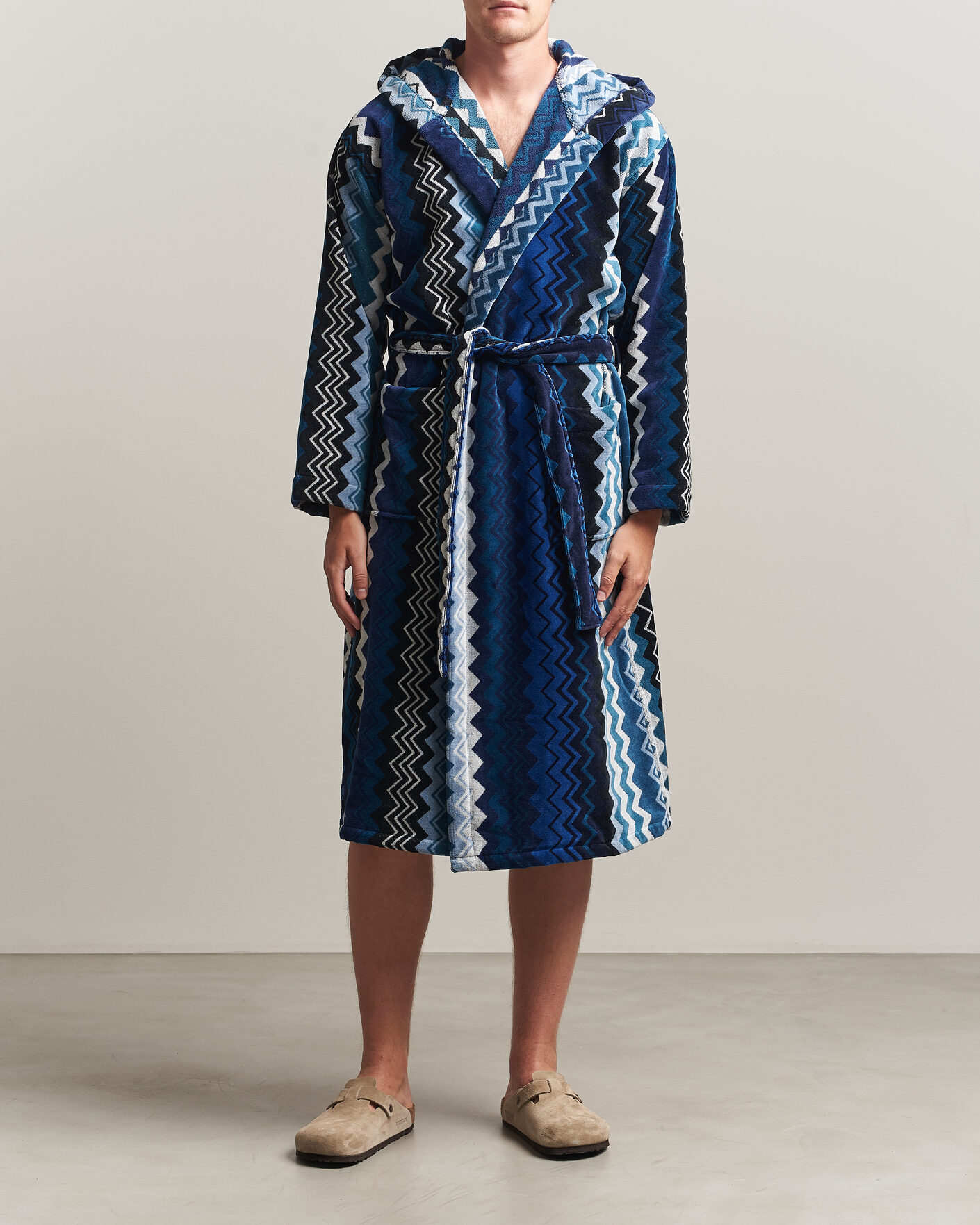 Mies | Yöpuvut ja kylpytakit | Missoni Home | Giacomo Hooded Bathrobe Multi Blue