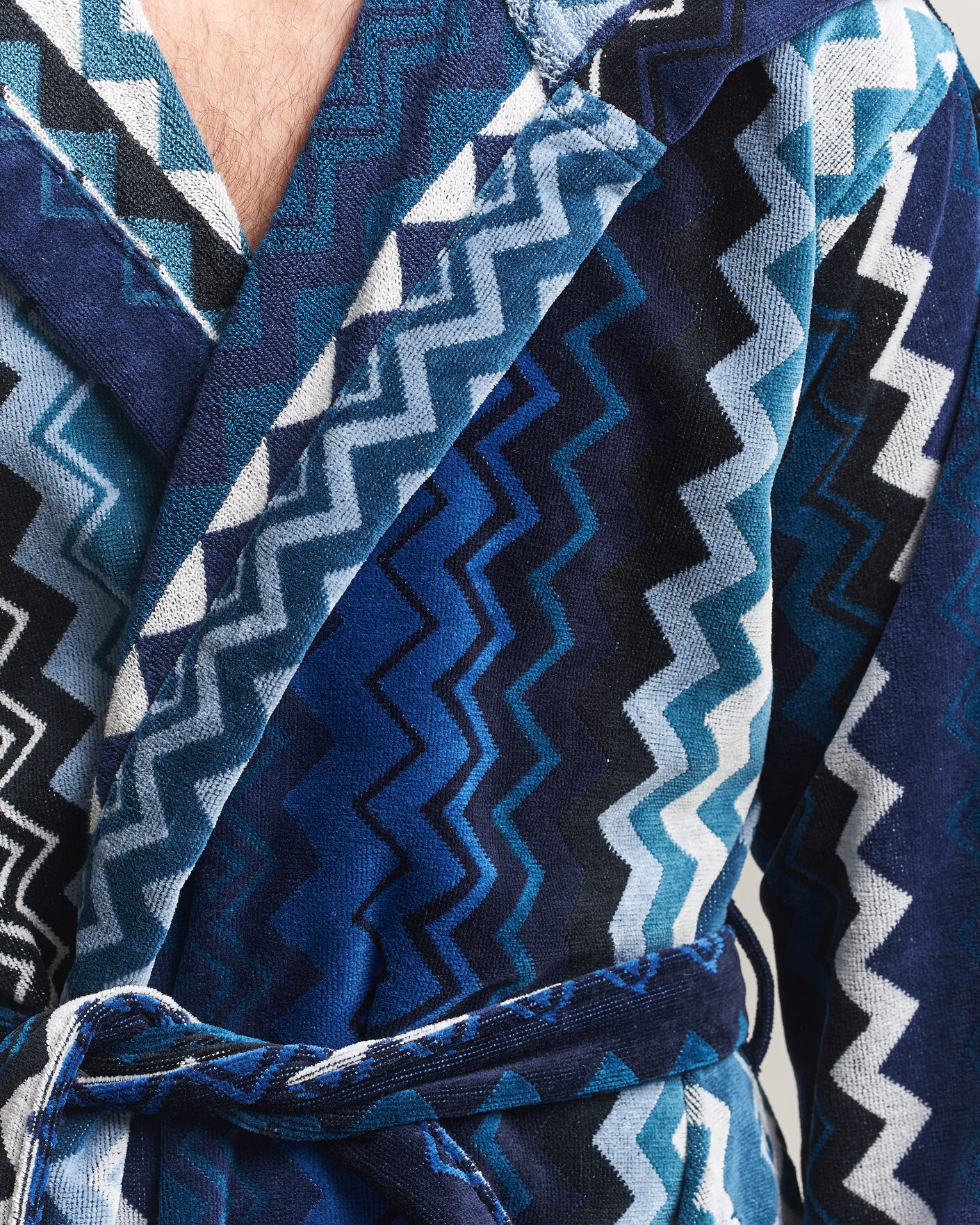 Mies | Yöpuvut ja kylpytakit | Missoni Home | Giacomo Hooded Bathrobe Multi Blue