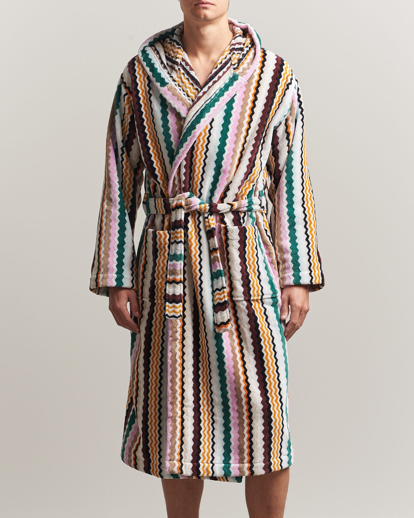 Mies | Yöpuvut ja kylpytakit | Missoni Home | Aura Hooded Bathrobe Multi