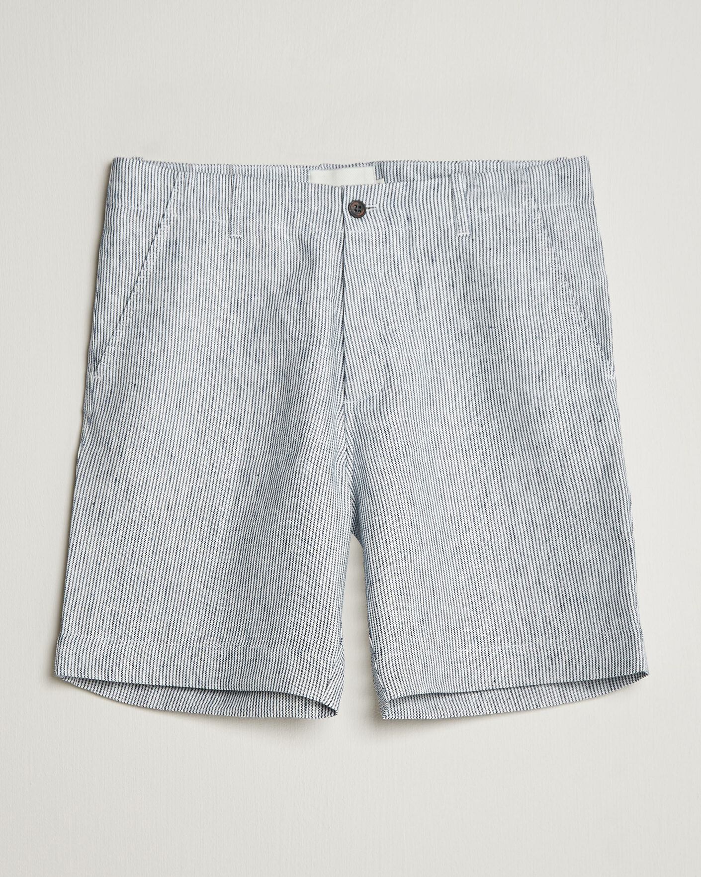Mies | Shortsit | Peregrine | Windsor Linen Shorts Navy Stripe