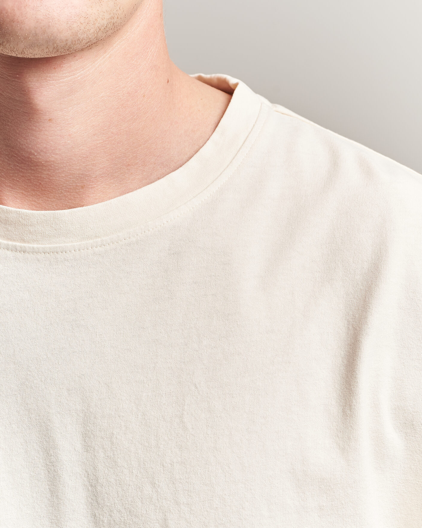 Mies | T-paidat | Massimo Alba | Nevis Brushed Cotton T-Shirt Soft White