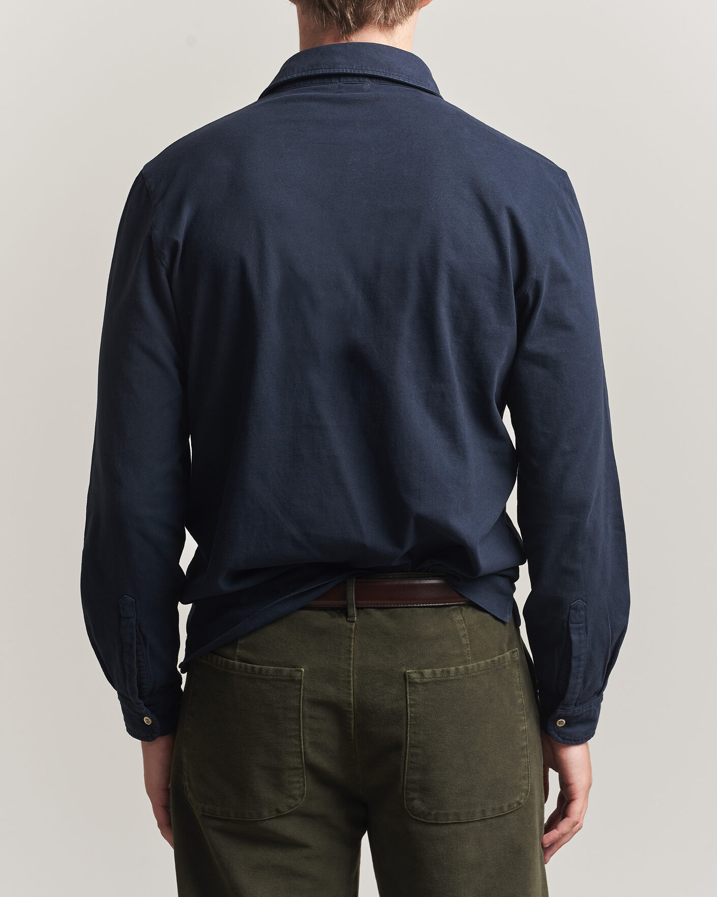 Mies | Pikeet | Massimo Alba | Raya Long Sleeve Polo Navy