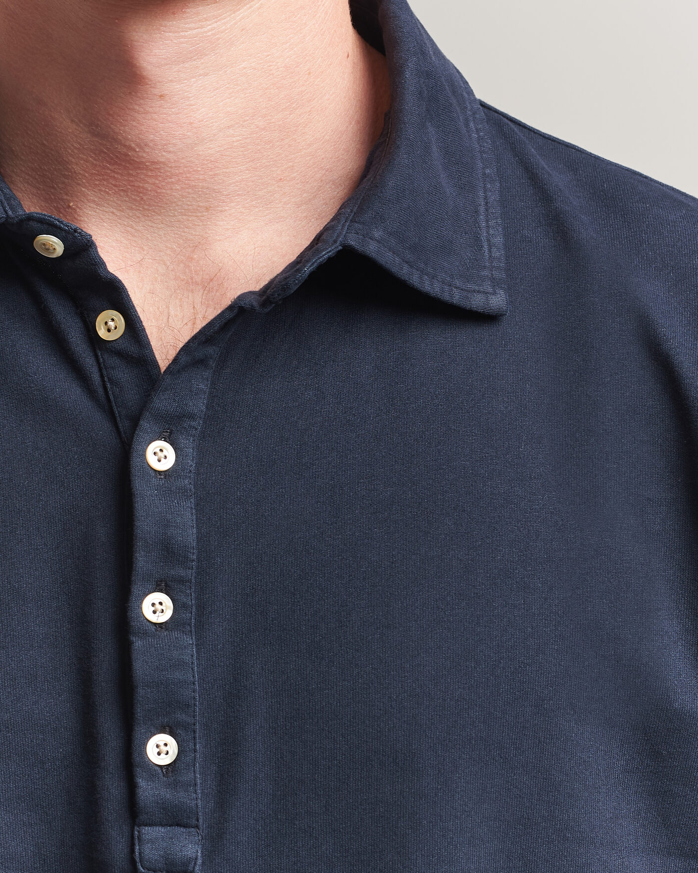 Mies | Pikeet | Massimo Alba | Raya Long Sleeve Polo Navy