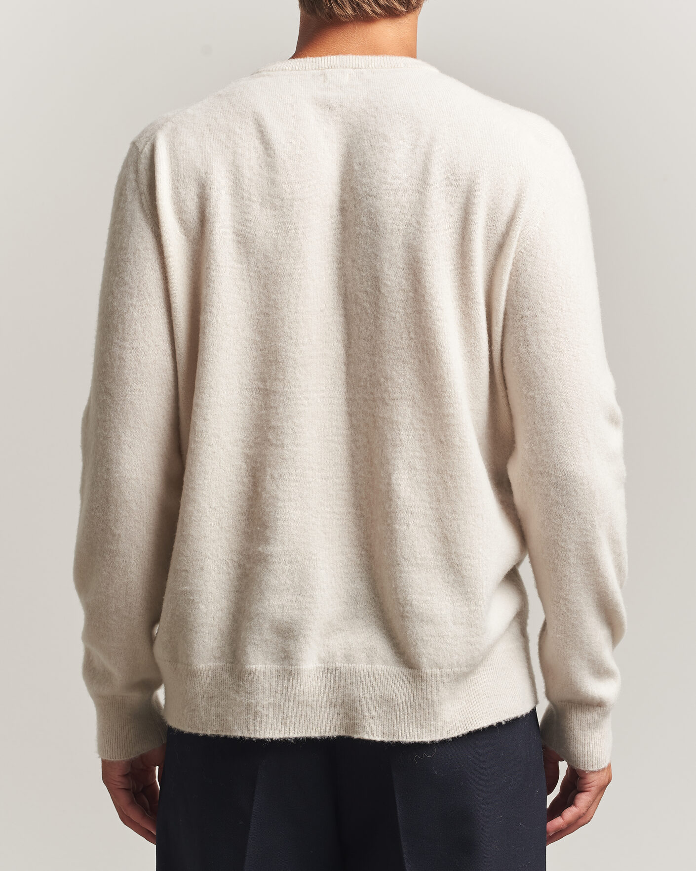 Mies | Puserot | Massimo Alba | Kane Brushed Cashmere Sweater Magnolia