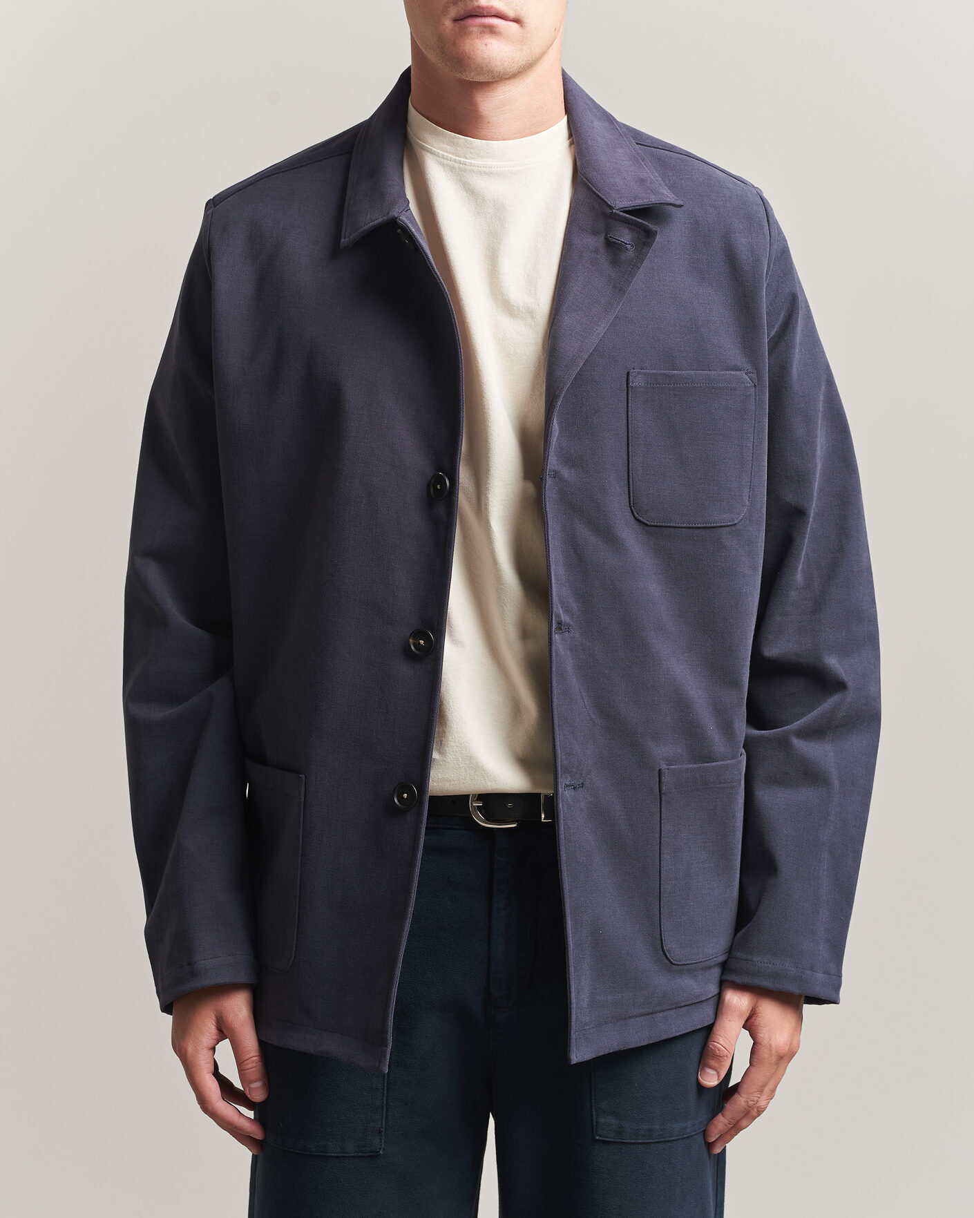 Mies | Takit | Massimo Alba | Florida Brushed Cotton Jacket Navy