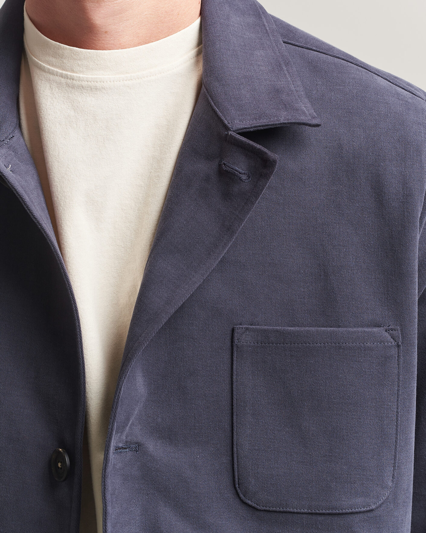 Mies | Takit | Massimo Alba | Florida Brushed Cotton Jacket Navy