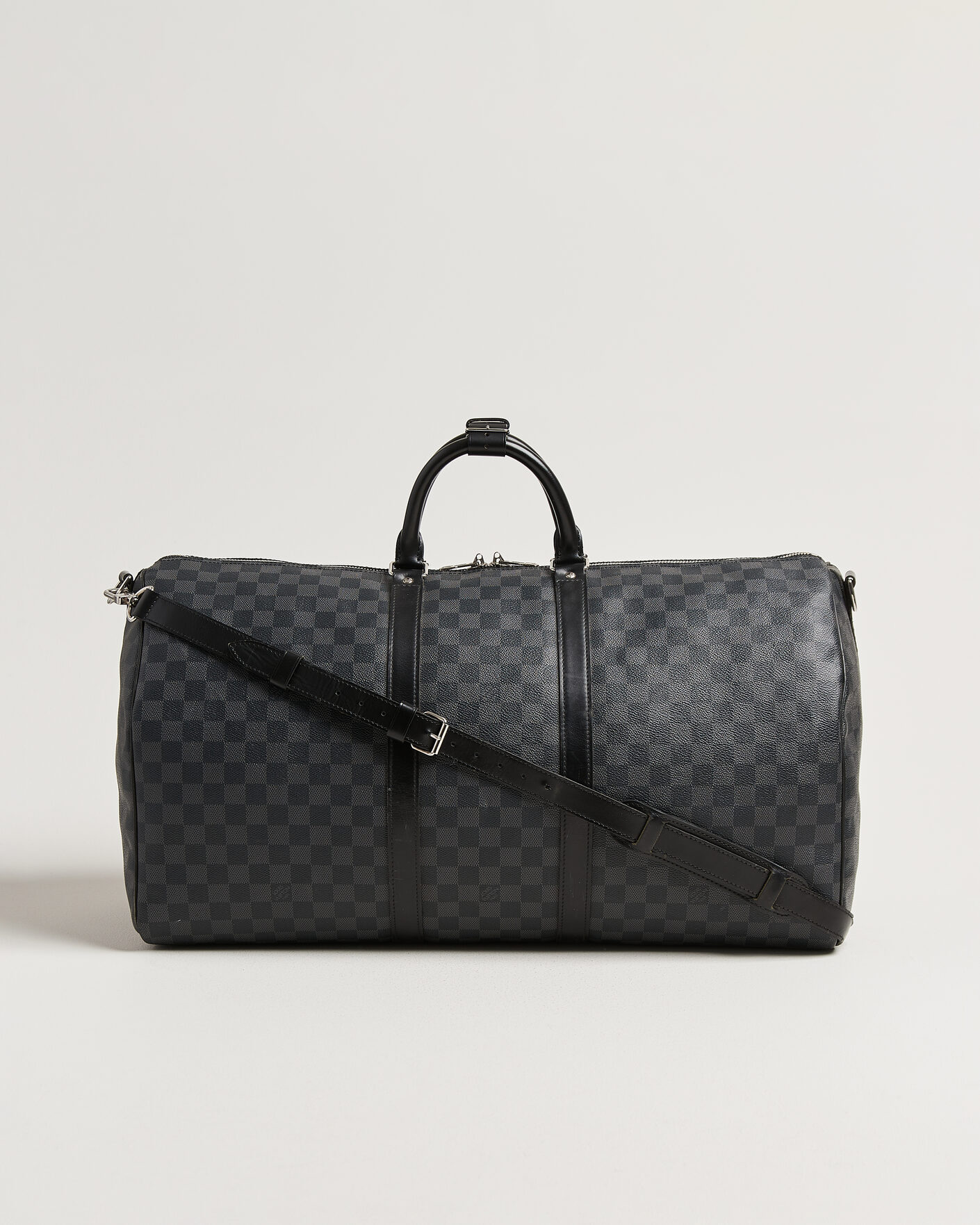 Mies | Pre-Owned & Vintage Bags | Louis Vuitton Pre-Owned | Keepall 55 Bandouliére Damier Graphite