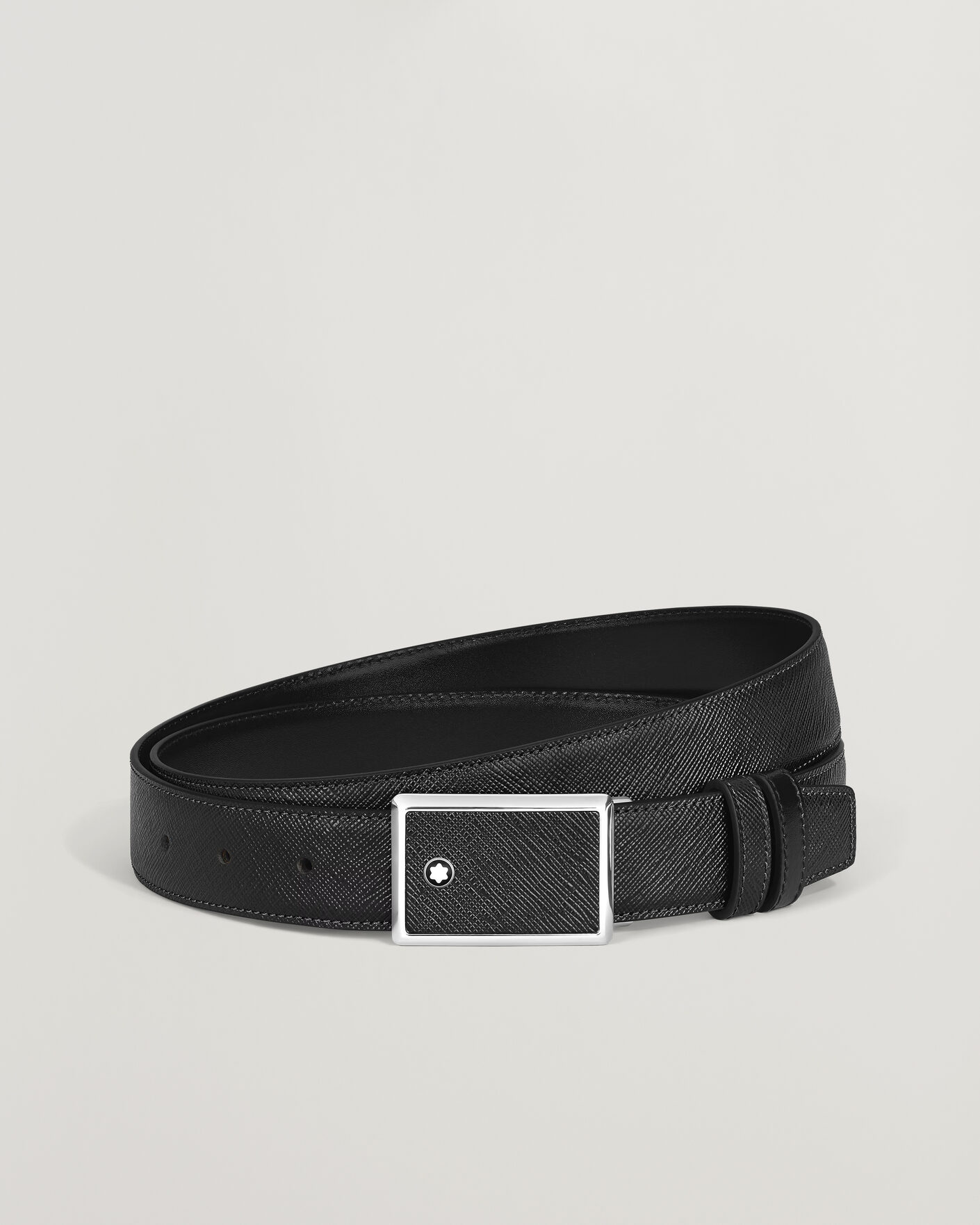 Mies | Vyöt | Montblanc | Buckle 30mm Leather Belt Black