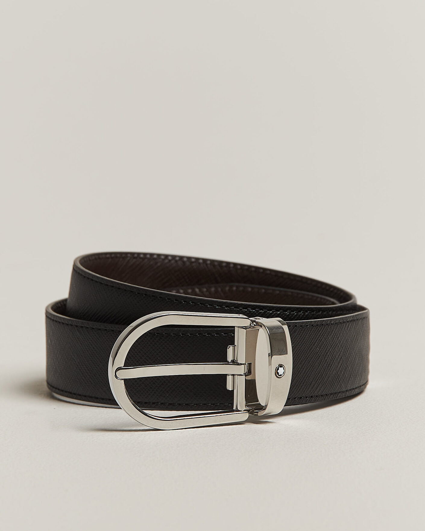 Mies | Vyöt | Montblanc | Sartoial Horseshoe 30mm Reversible Belt Black/Brown