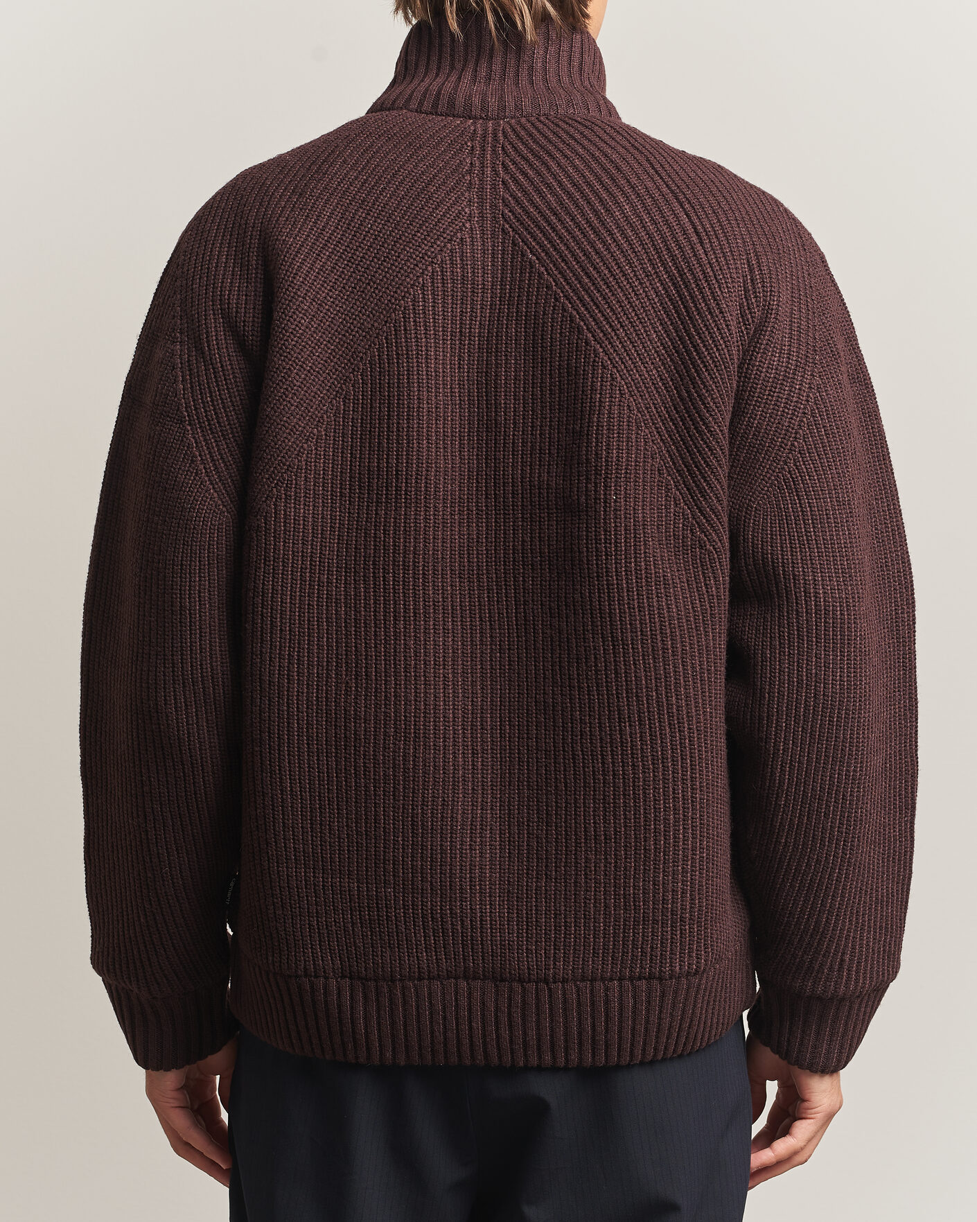 Mies | Puserot | Carhartt WIP | Bandley Padded Wool Mix Full Zip Palisander Brown