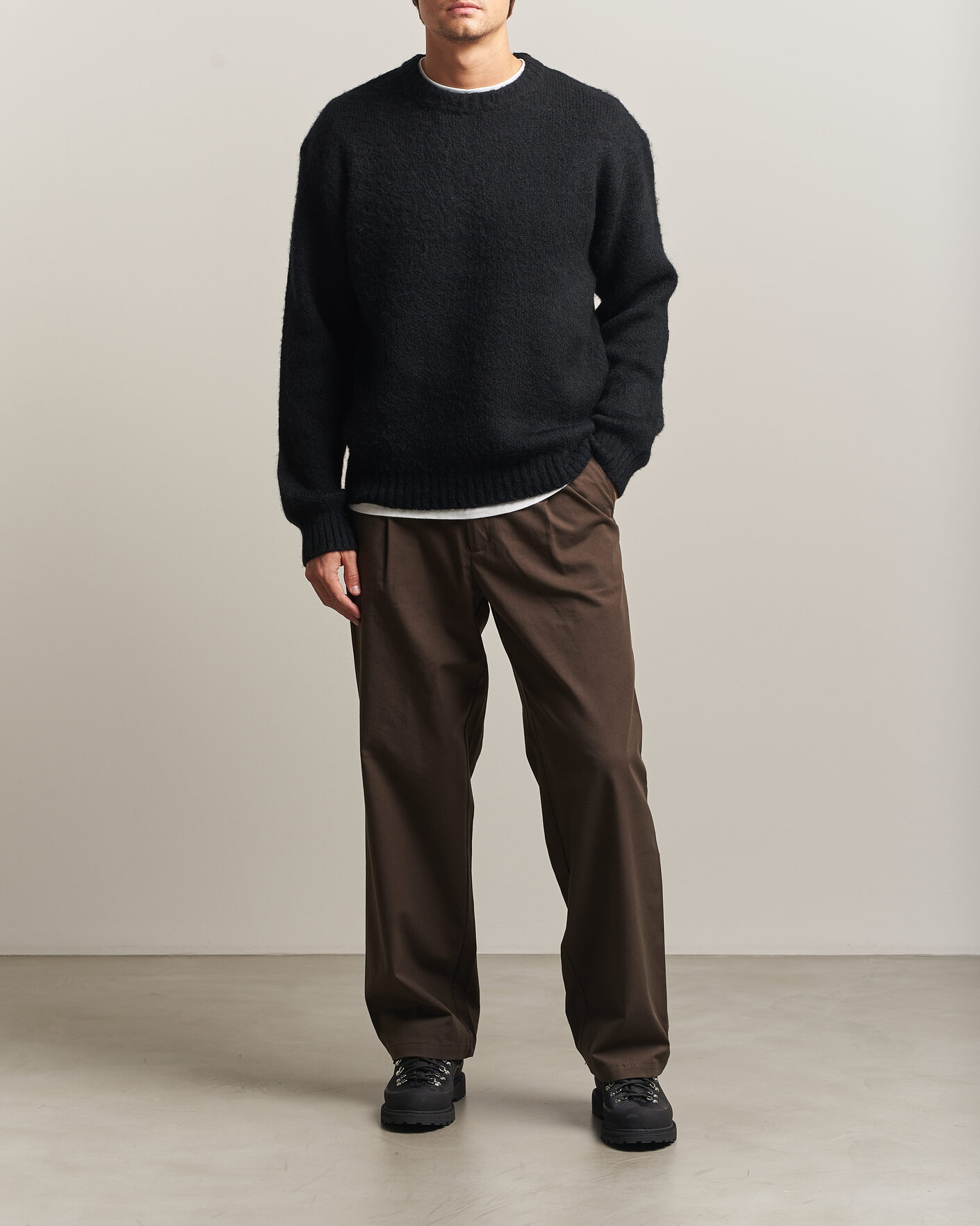 Mies | Puserot | Carhartt WIP | Merton Knitted Alpaca Sweater Black