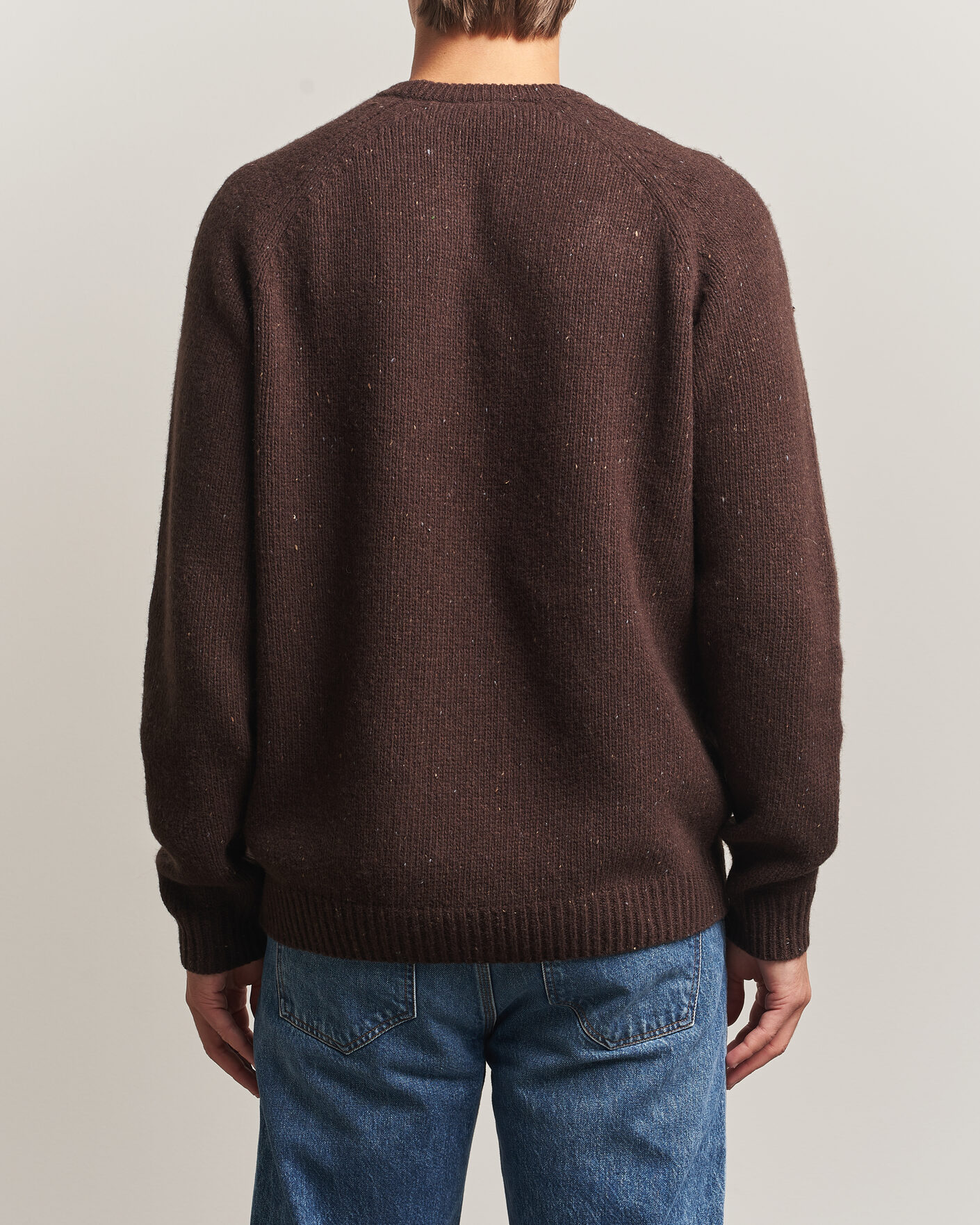 Mies | Puserot | Carhartt WIP | Anglistic Wool/Cotton Sweater Tobacco