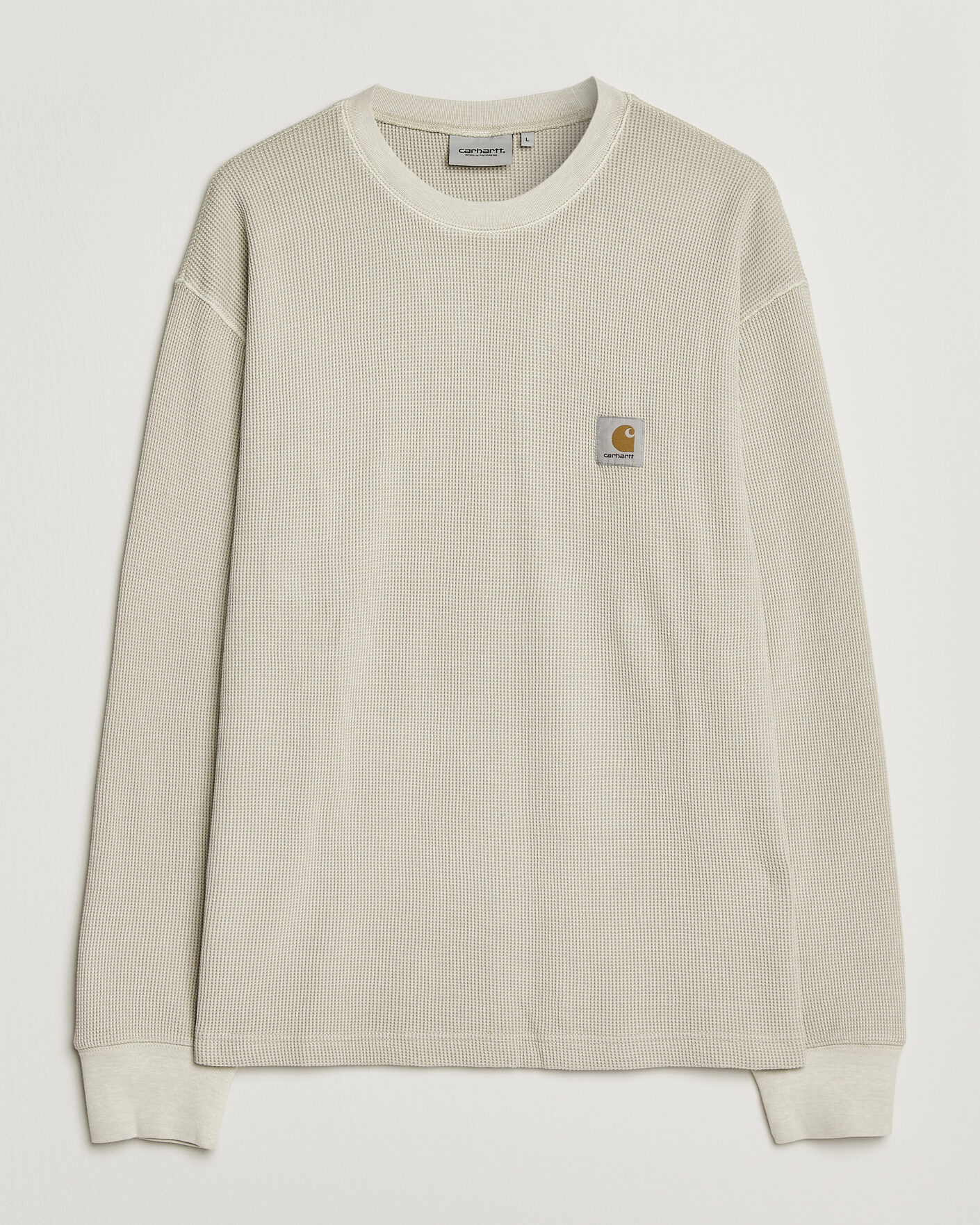 Mies | T-paidat | Carhartt WIP | Long Sleeve Waffle T-Shirt Fleur De Sel