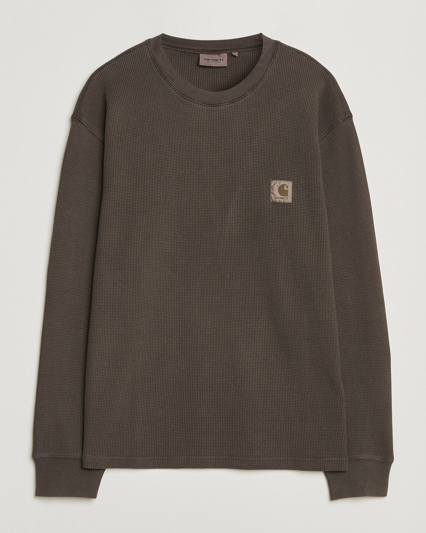 Mies | T-paidat | Carhartt WIP | Long Sleeve Waffle T-Shirt Tobacco