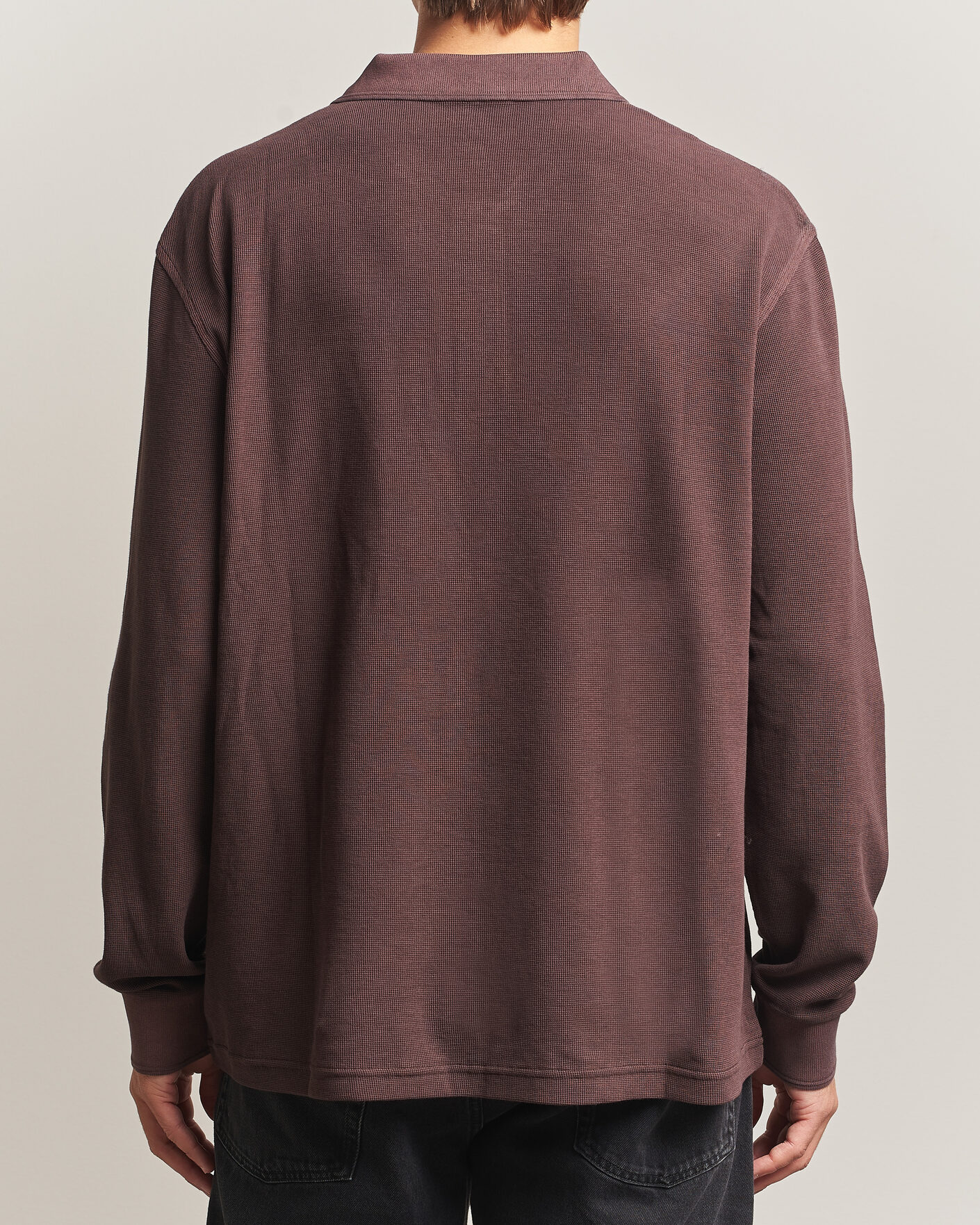 Mies | Puserot | Carhartt WIP | Long Sleeve Waffle Rugby Shirt Palisander Brown