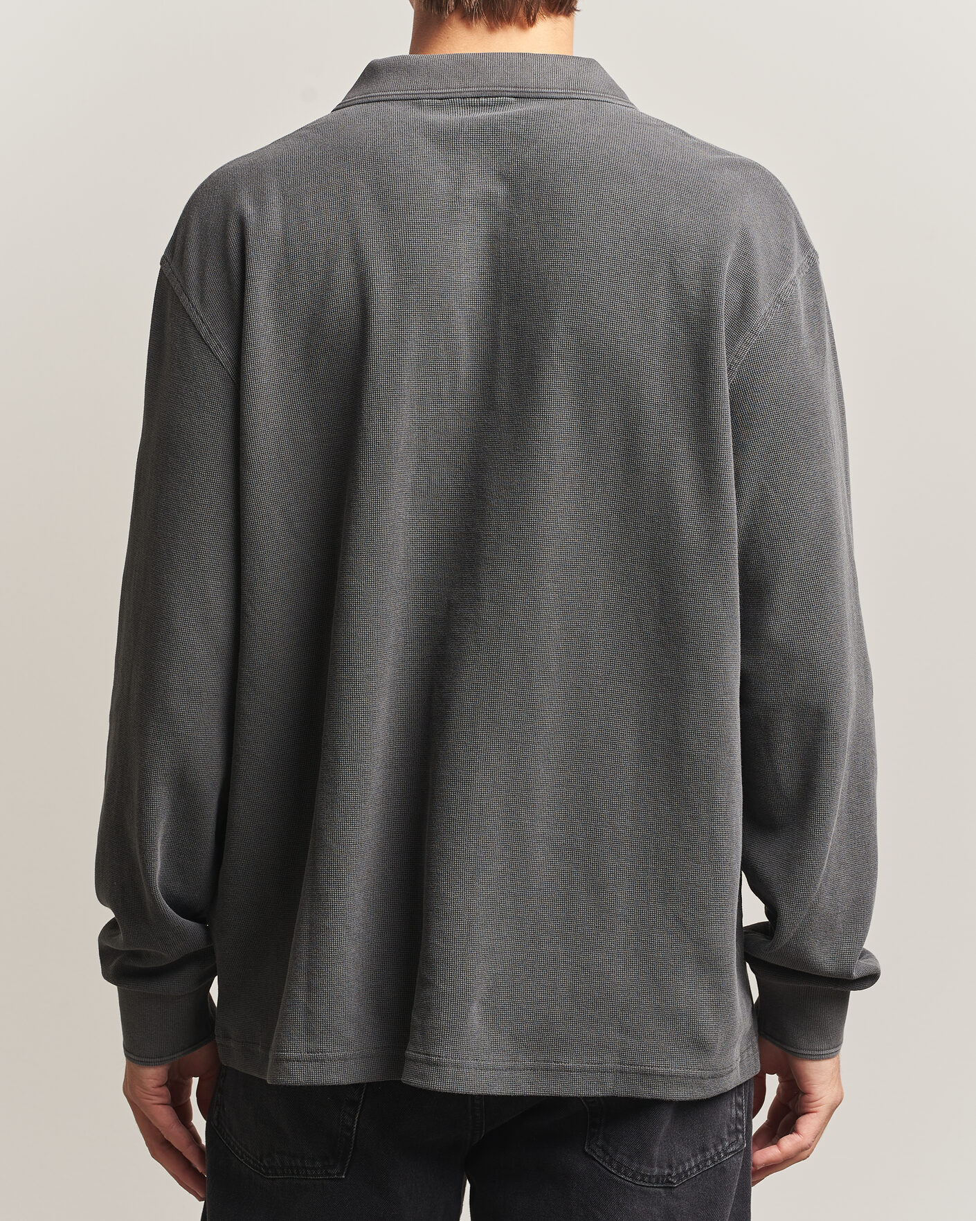 Mies | Puserot | Carhartt WIP | Long Sleeve Waffle Rugby Shirt Black