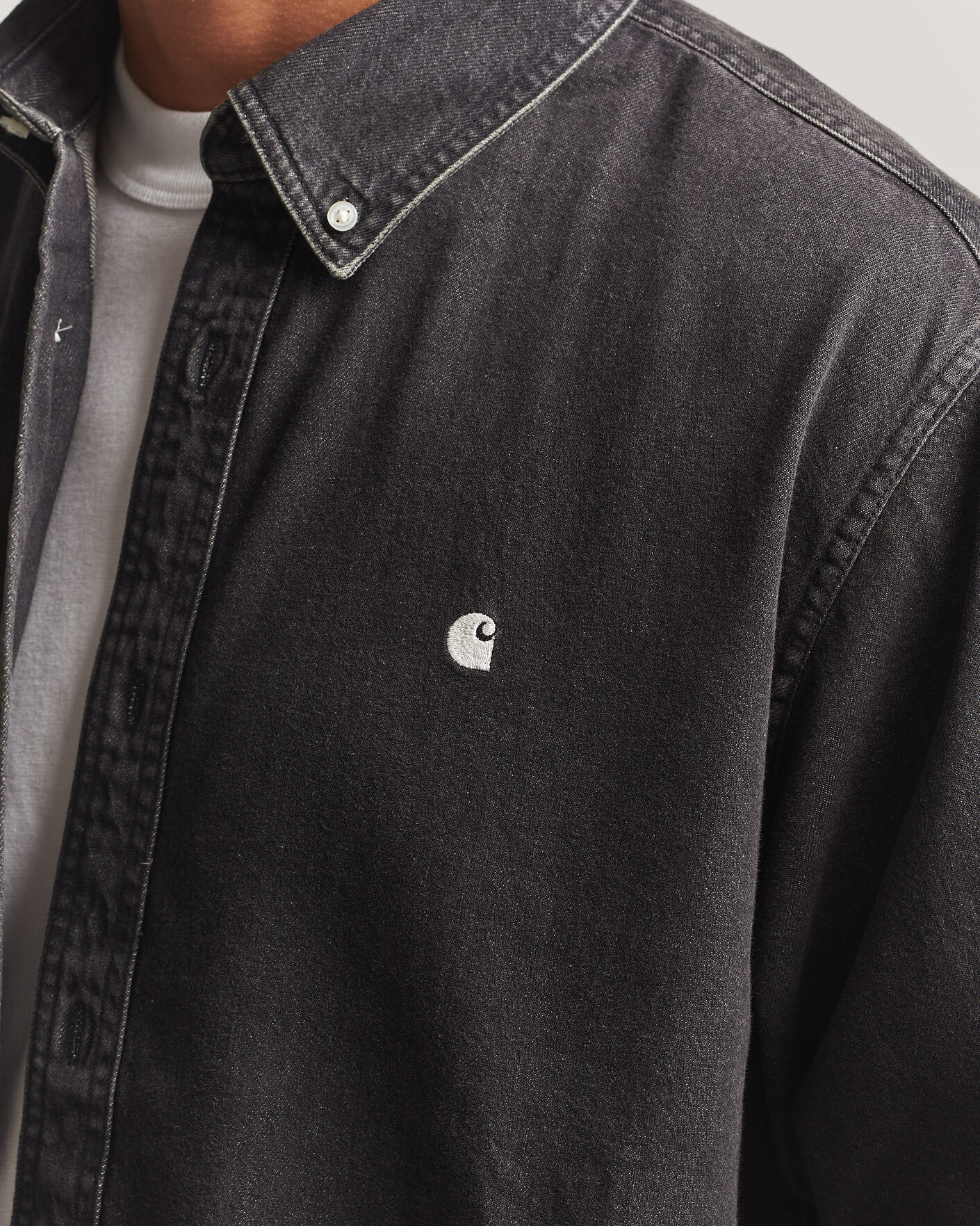 Mies | Kauluspaidat | Carhartt WIP | Lucas Denim Shirt Black