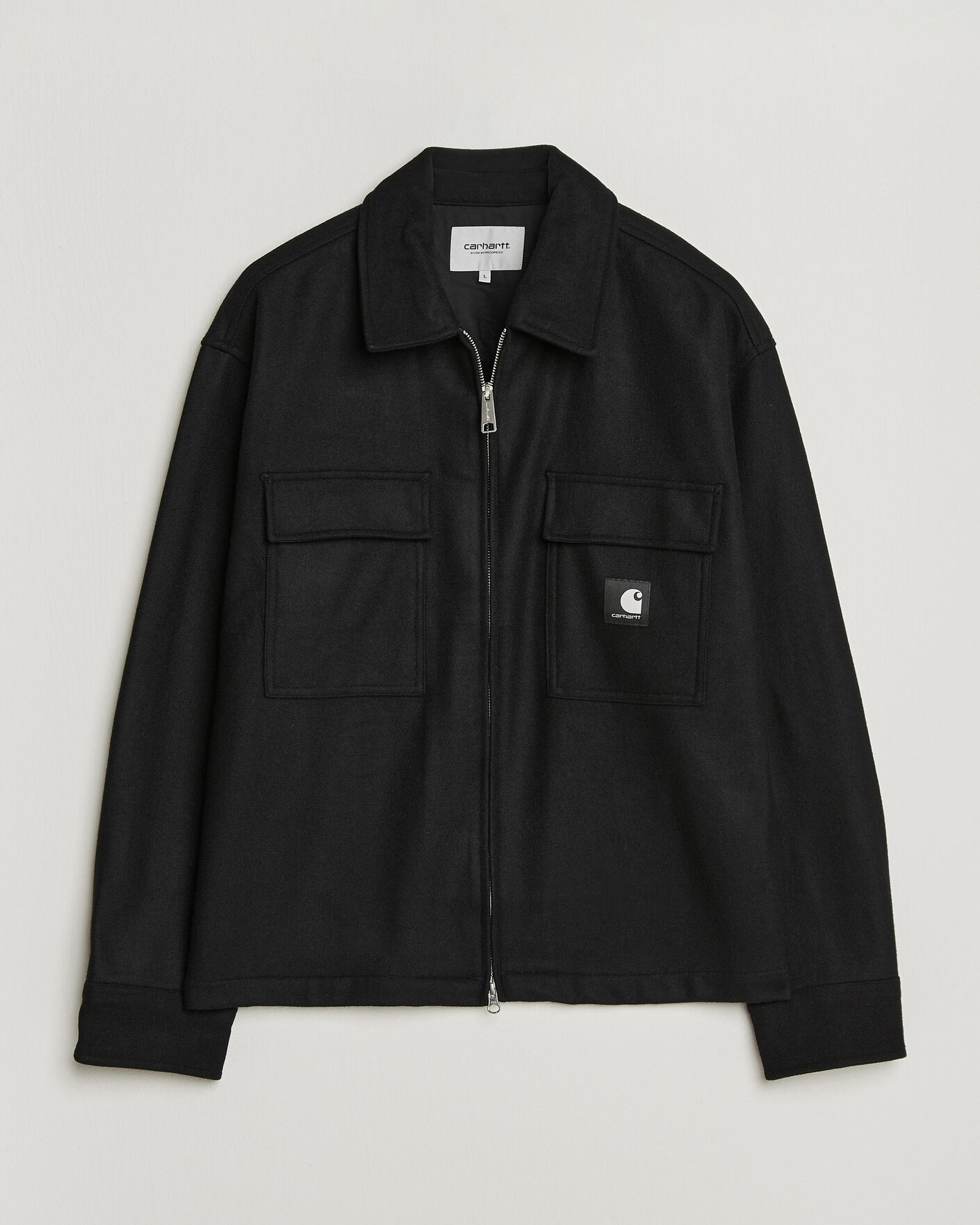 Mies | Kauluspaidat | Carhartt WIP | Atoka Wool Zip Shirt Jacket Black