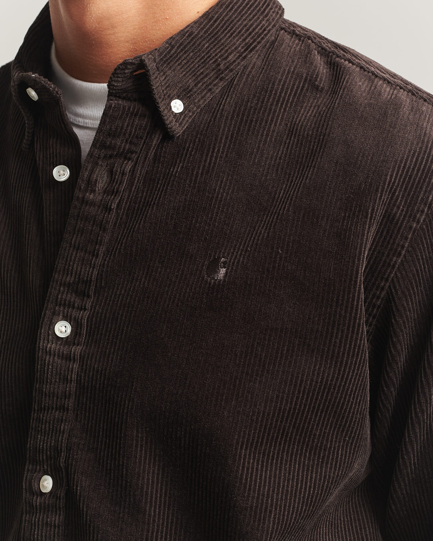 Mies | Kauluspaidat | Carhartt WIP | Madison Cord Shirt Tobacco