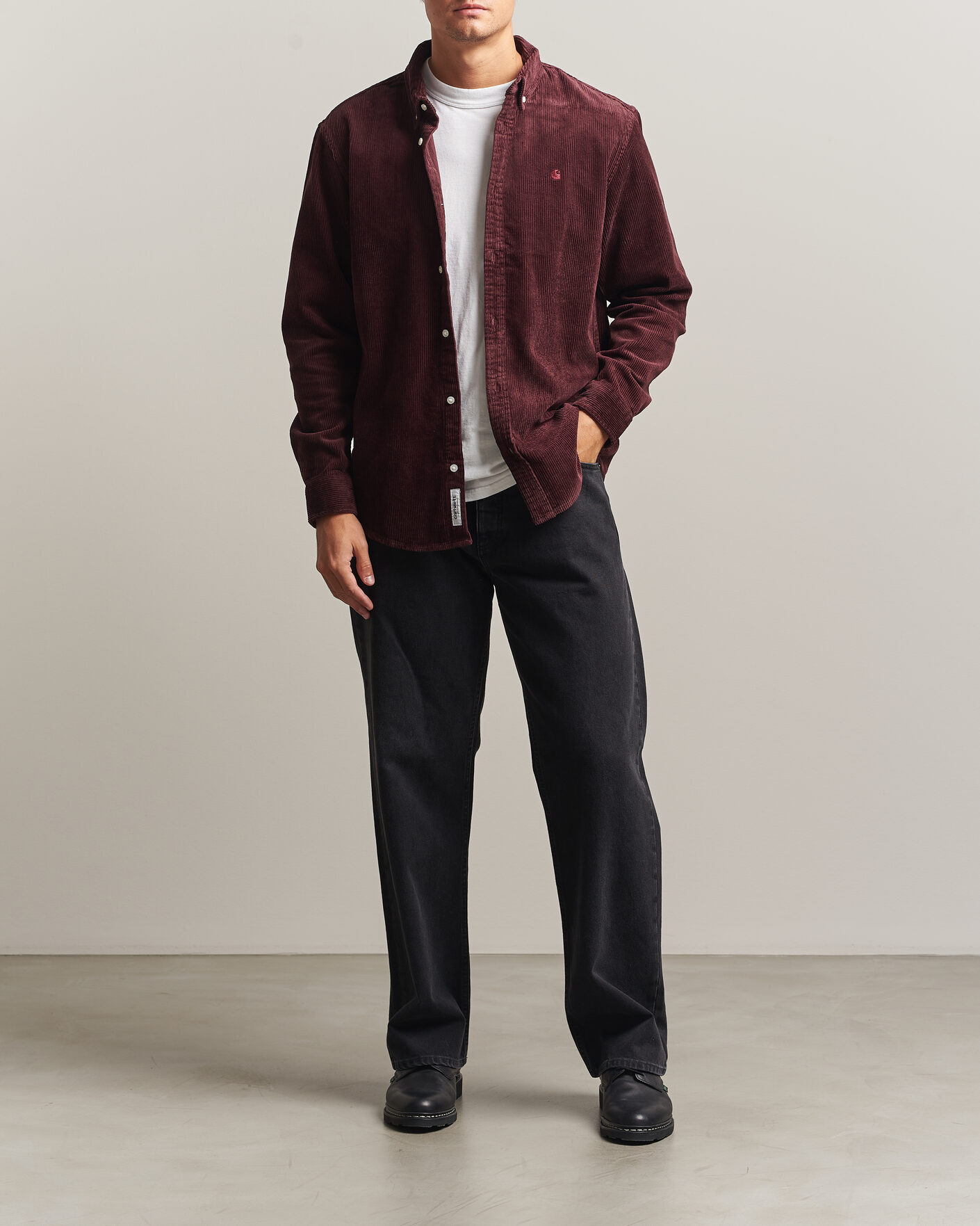 Mies | Kauluspaidat | Carhartt WIP | Madison Cord Shirt Amarone