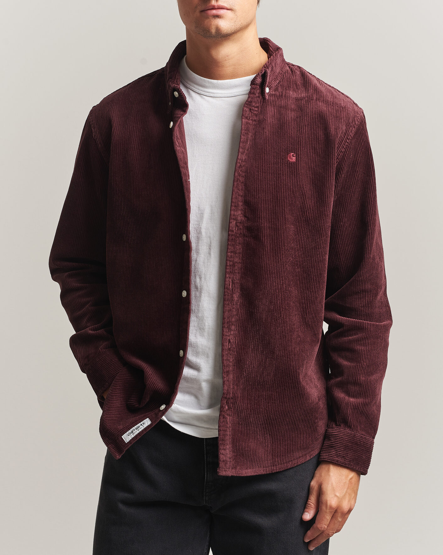 Mies | Kauluspaidat | Carhartt WIP | Madison Cord Shirt Amarone