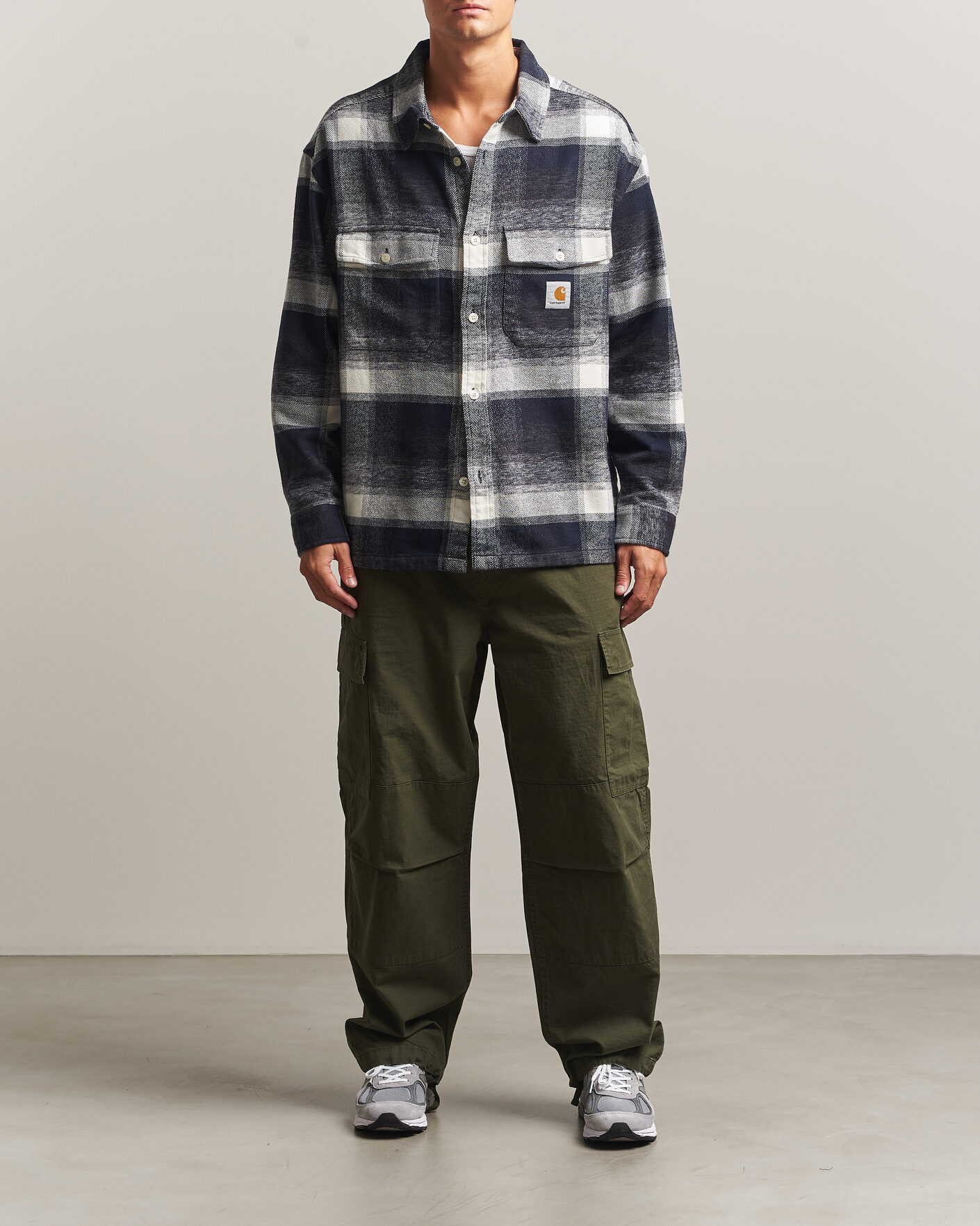Mies | Kauluspaidat | Carhartt WIP | Esterson Checked Shirt Dark Navy
