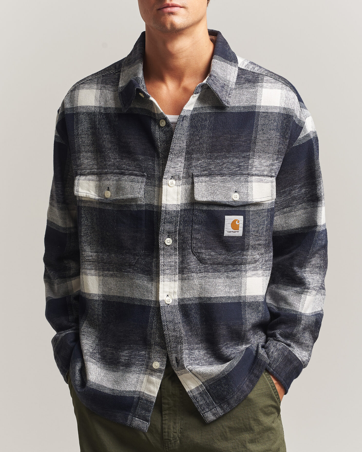 Mies | Kauluspaidat | Carhartt WIP | Esterson Checked Shirt Dark Navy