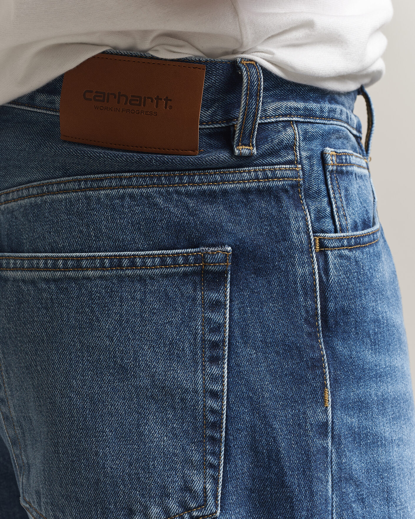 Mies | Housut | Carhartt WIP | Payson Pant Blue Marble Used Wash