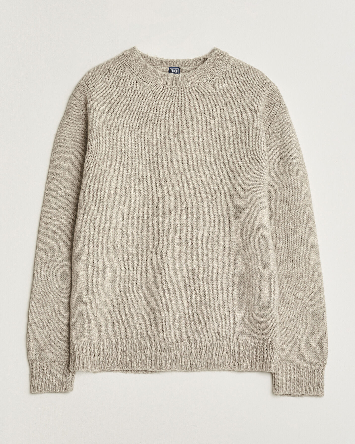 Mies | Puserot | Fedeli | Yak Blend Sweater Beige Melange