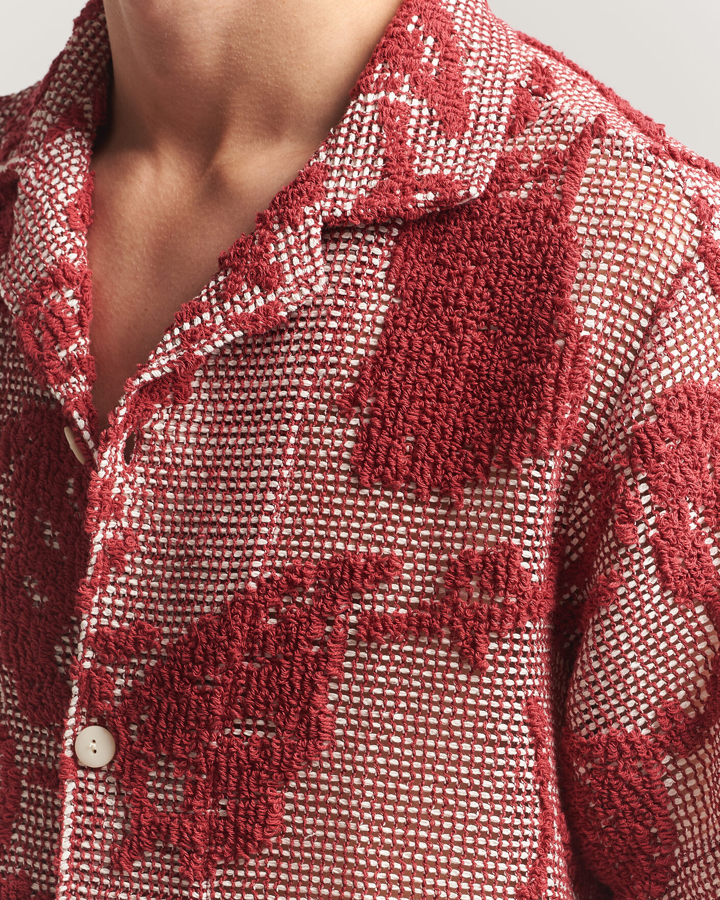 Mies | Kauluspaidat | OAS | Arcano Cuba Short Sleeve Shirt Red