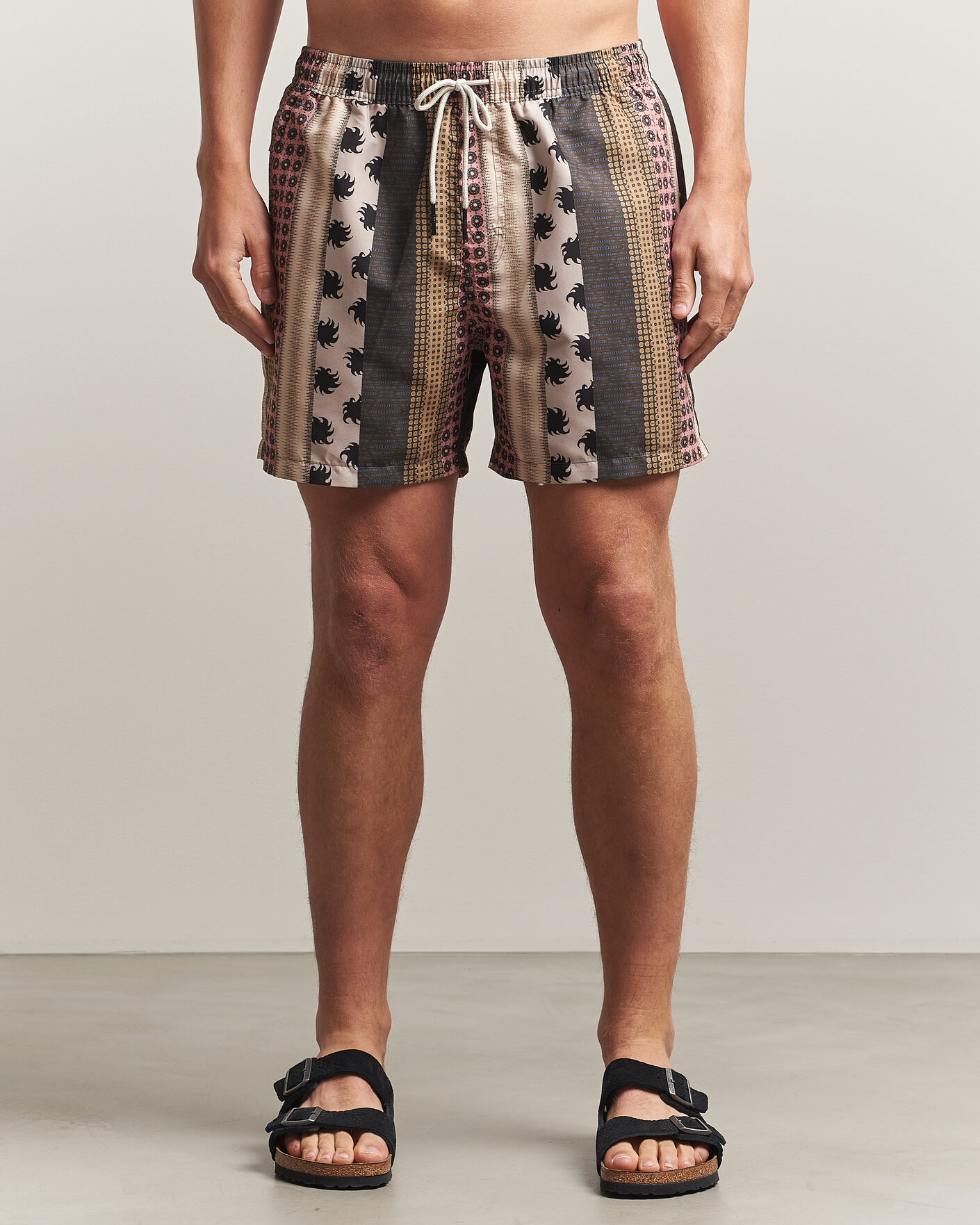 Mies | Uimahousut | OAS | Granada Striped Swimshorts Multi
