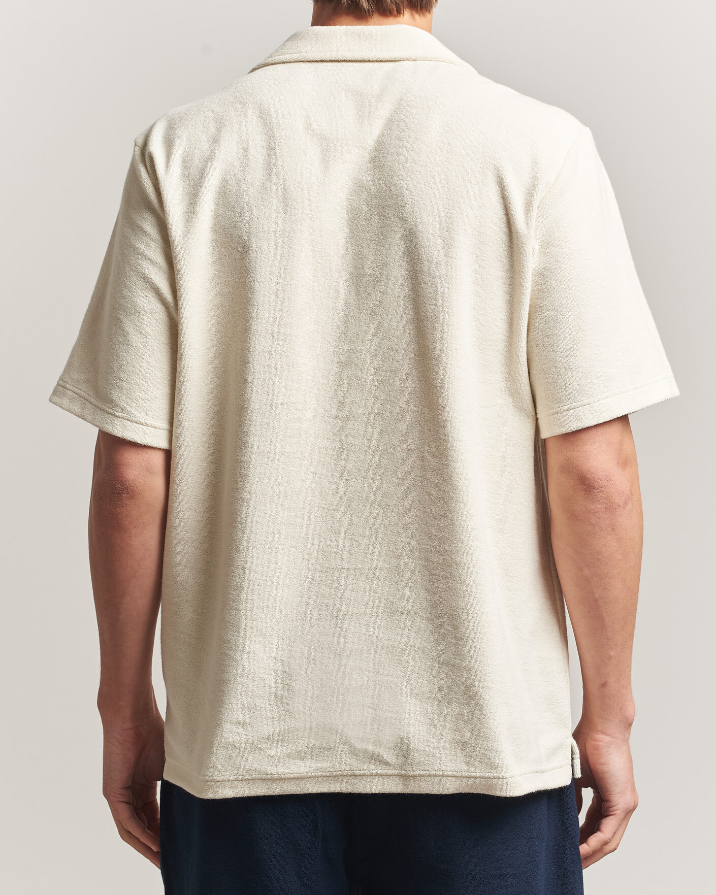 Mies | Pikeet | OAS | Novo Regular Fit Terry Polo Ecru