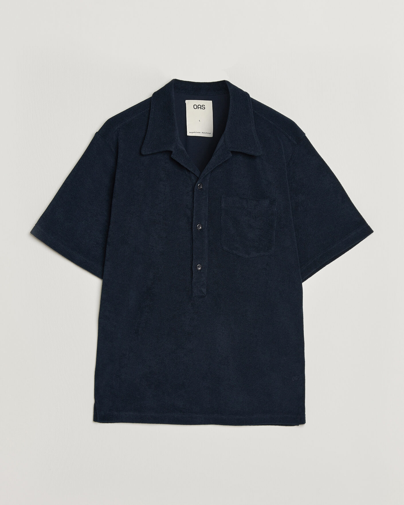 Mies | Pikeet | OAS | Novo Regular Fit Terry Polo Dark Blue