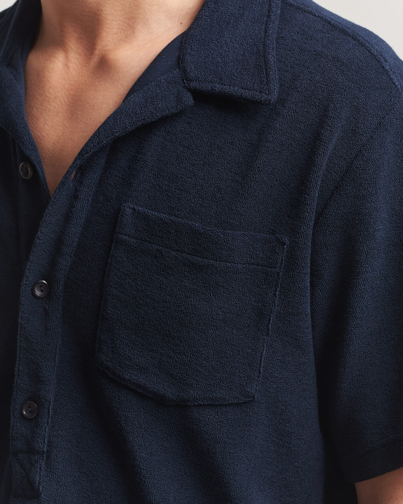Mies | Pikeet | OAS | Novo Regular Fit Terry Polo Dark Blue