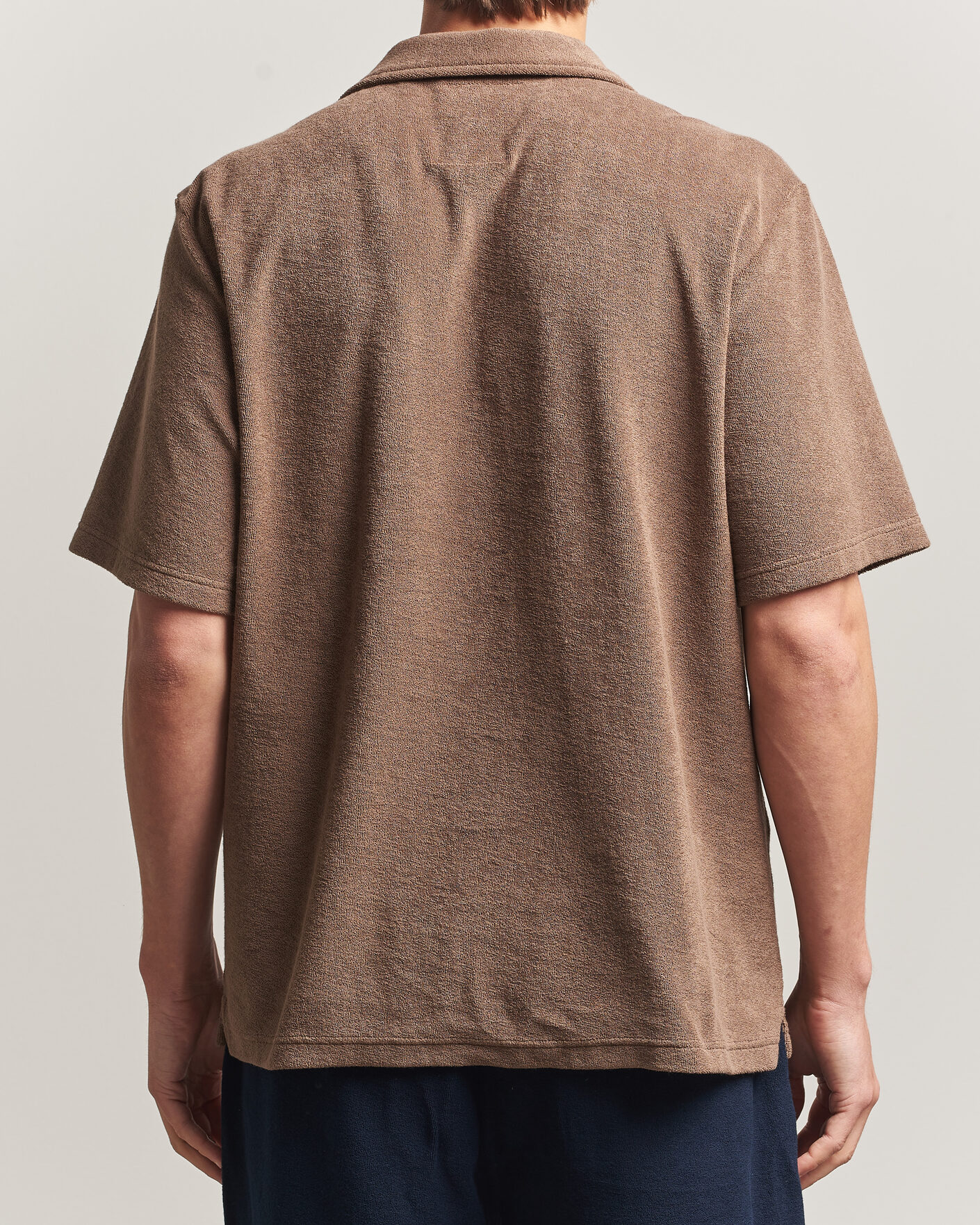 Mies | Pikeet | OAS | Novo Regular Fit Terry Polo Brown