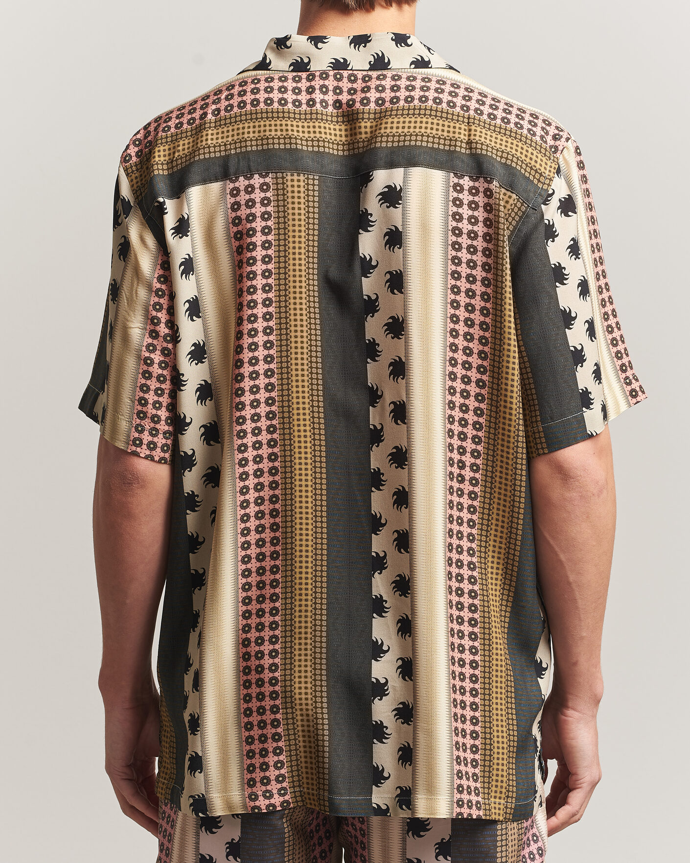 Mies | Kauluspaidat | OAS | Mixset Rocco Printed Cuba Short Sleeve Shirt Multi