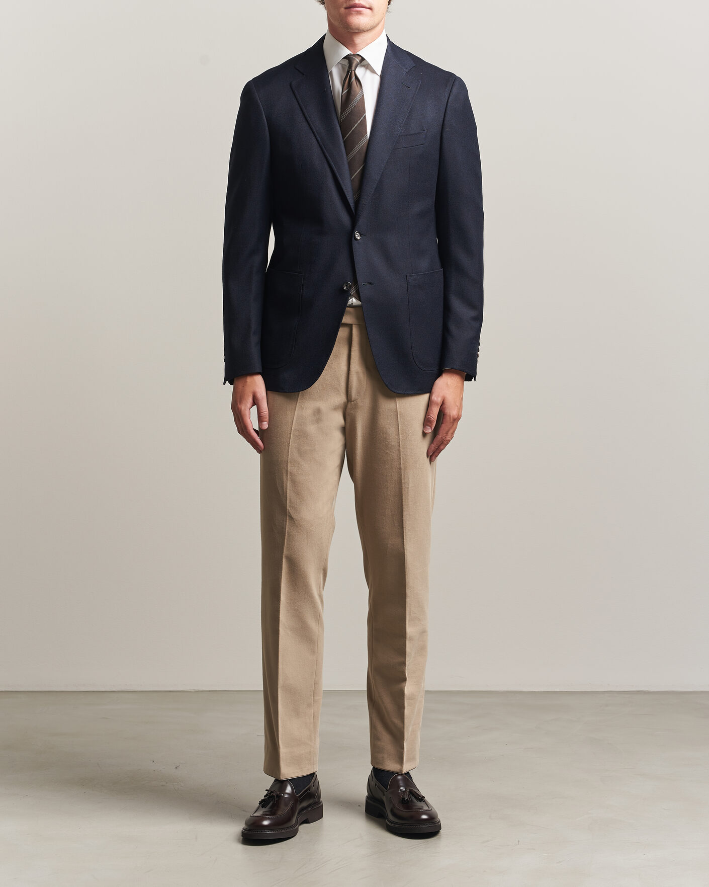 Mies | Pikkutakit | Canali | Kei Impeccabile Flannel Blazer Navy