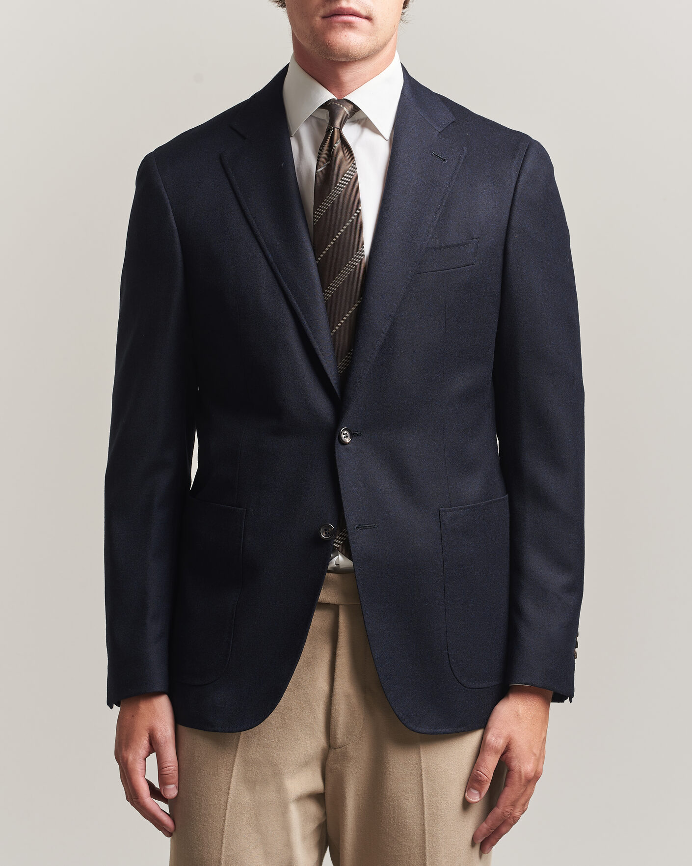 Mies | Pikkutakit | Canali | Kei Impeccabile Flannel Blazer Navy