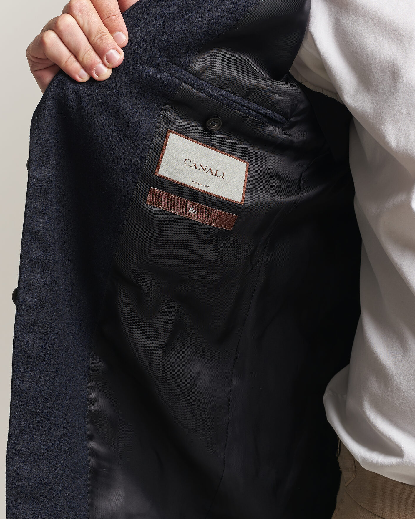Mies | Pikkutakit | Canali | Kei Impeccabile Flannel Blazer Navy
