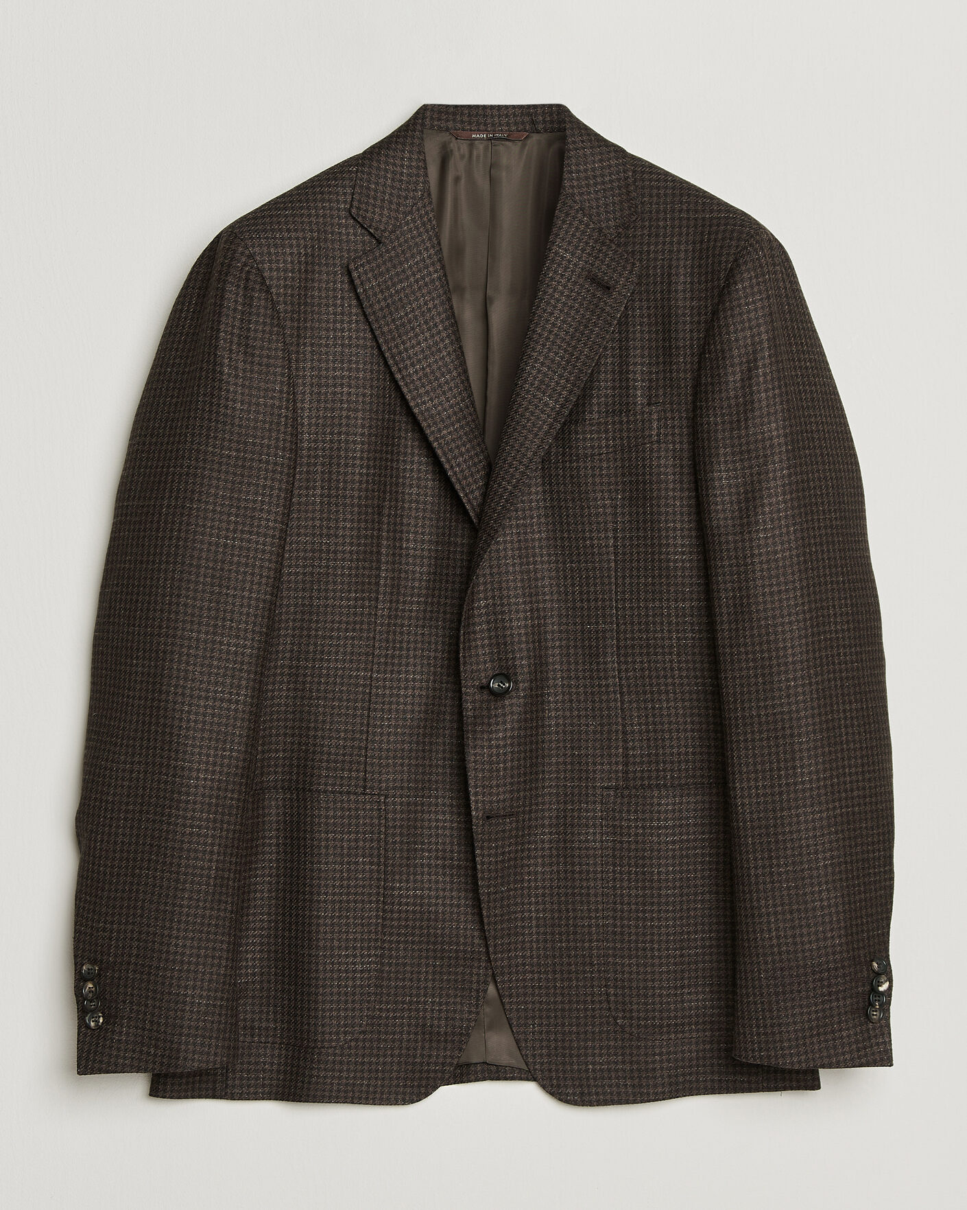 Mies | Pikkutakit | Canali | Kei Houndstooth Flannel Blazer Dark Brown