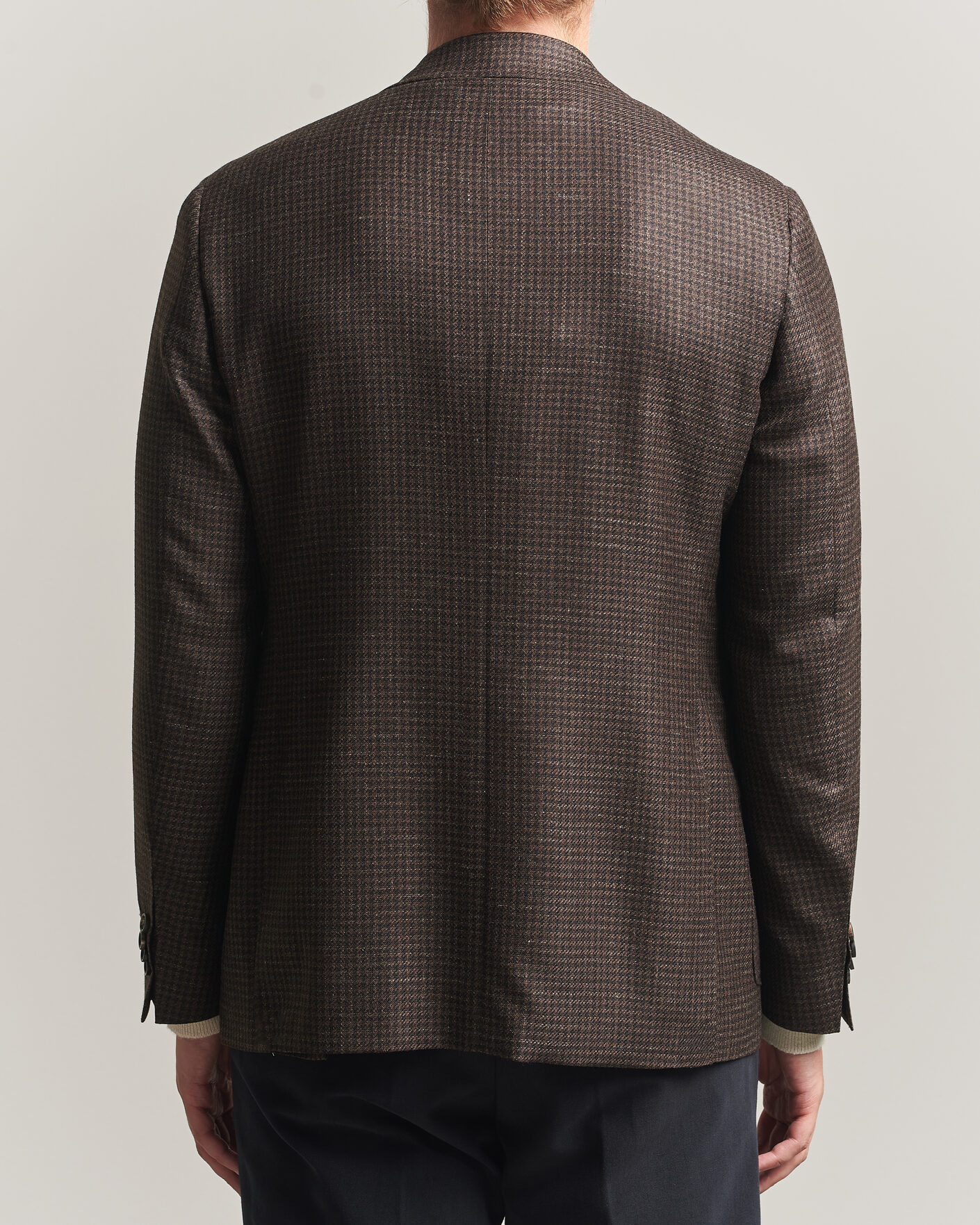 Mies | Pikkutakit | Canali | Kei Houndstooth Flannel Blazer Dark Brown