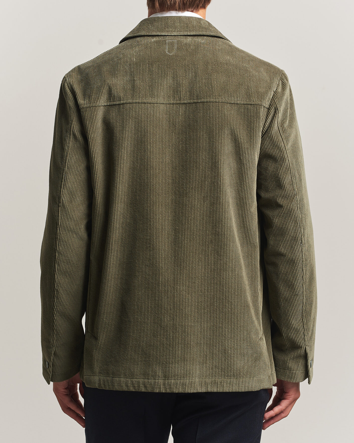 Mies | Takit | Canali | Corduroy Chore Jacket Olive