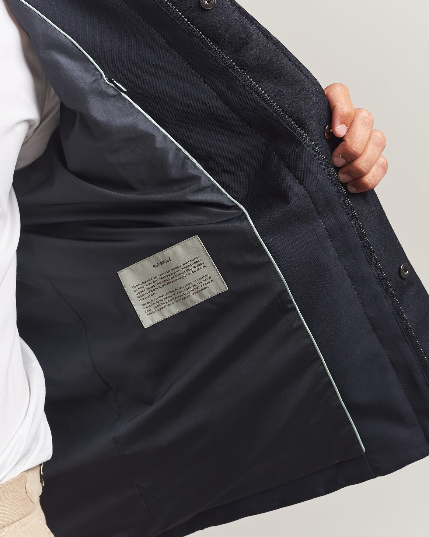 Mies | Takit | Canali | Quilted Country Coat Navy