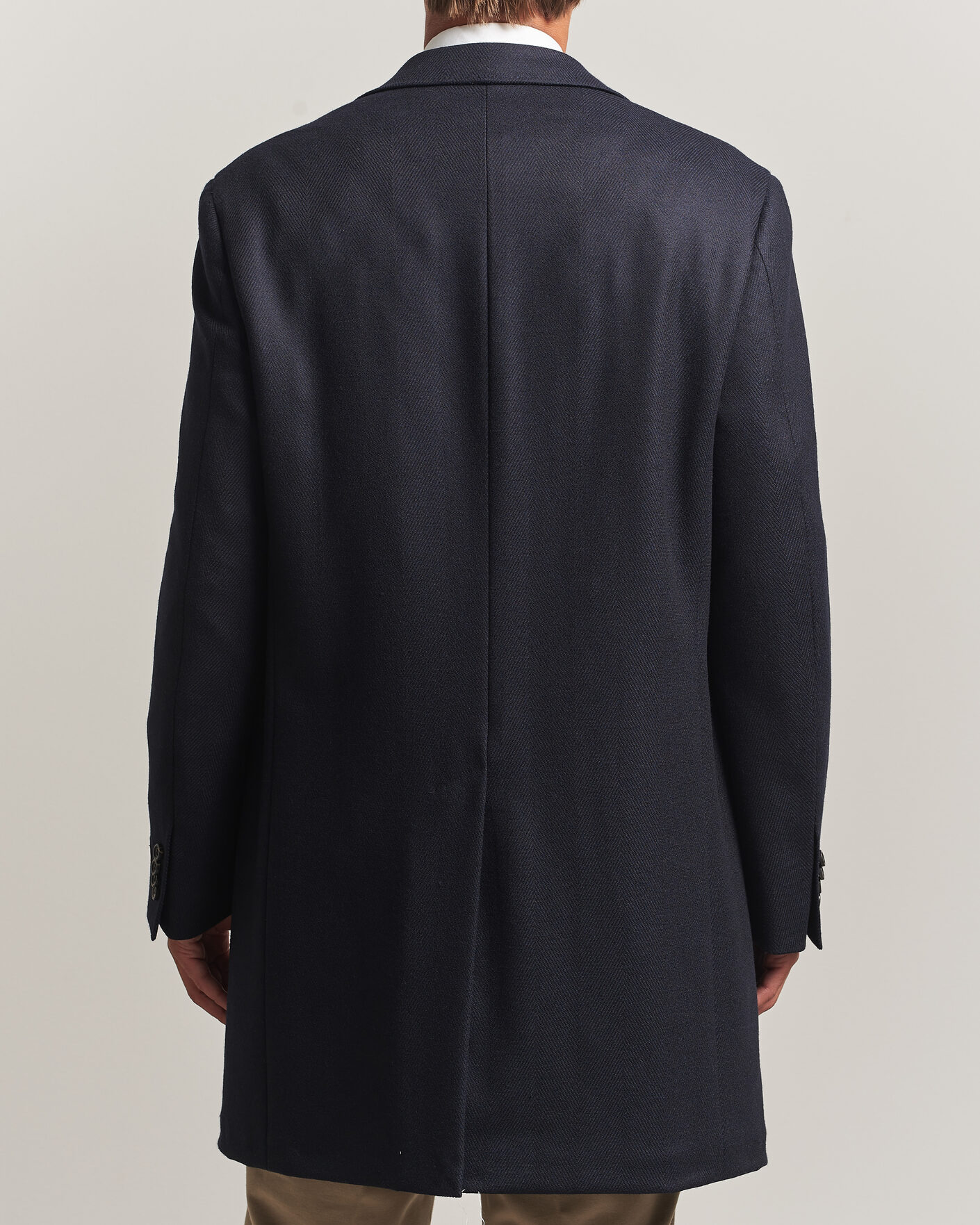 Mies | Takit | Canali | Kei Wool Travel Coat Navy