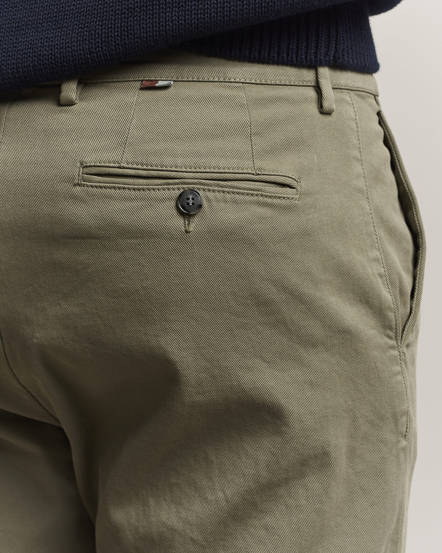 Mies | Housut | Canali | Cotton Twill Chinos Olive