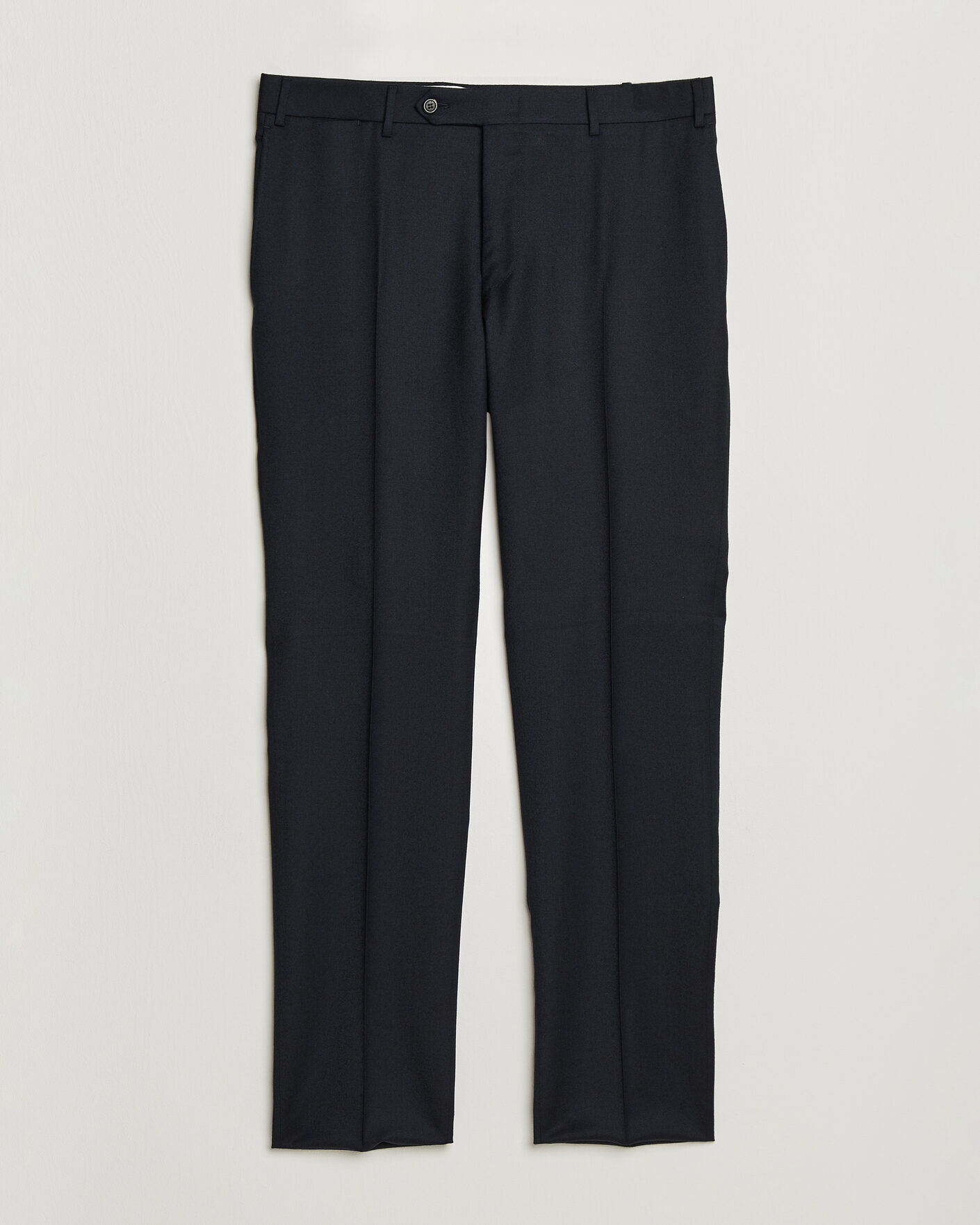 Mies | Housut | Canali | Slim Fit Flannel Trousers Navy